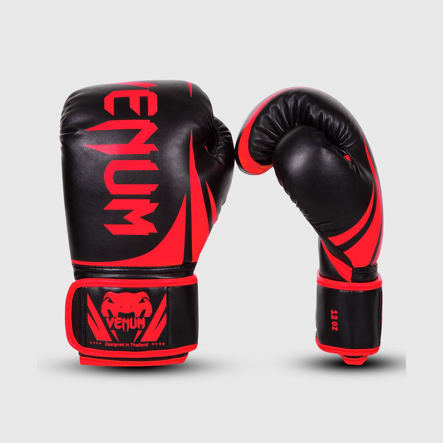 Venum Challenger 2.0 拳击手套 – 黑色/红色 – 独家款
