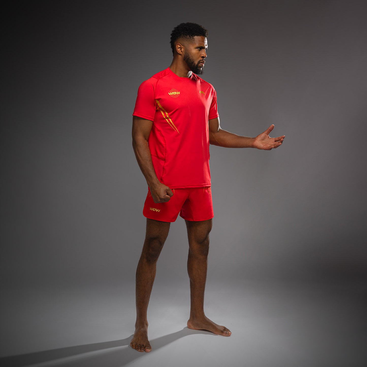 Venum x WOW FC Dry Tech T恤 – 火红色/金色