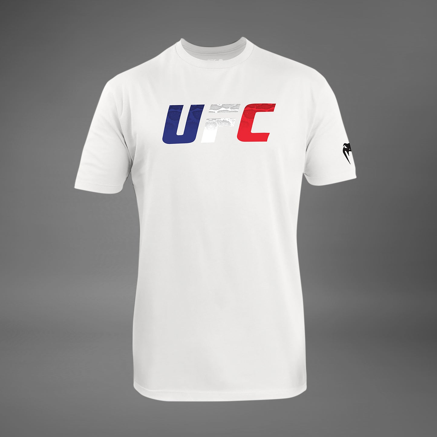 男士Venum UFC Unrivaled T恤 – 白色/法国国旗色