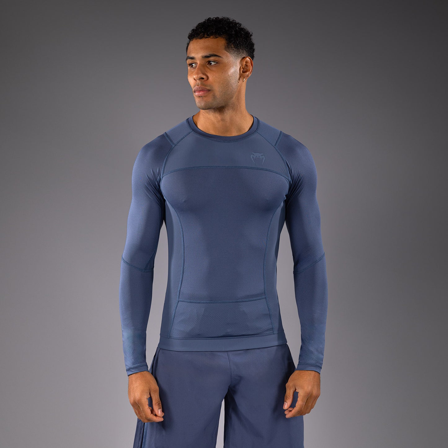 Venum G-Fit Air 男士长袖紧身防磨衣 – 雾蓝色