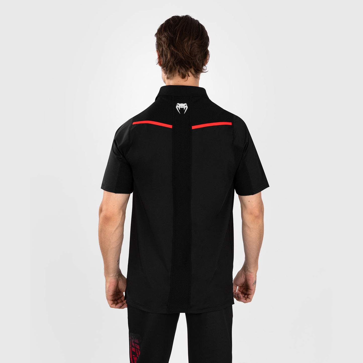 UFC Venum Performance Institute 2.0 男士保罗衫 – 黑色/红色