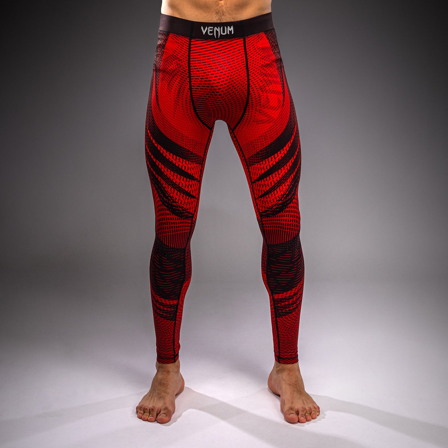 Venum Galactic 3.0 紧身裤 - 红色/银色