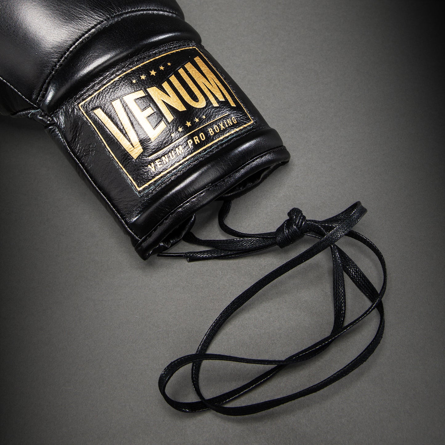 Venum Giant 2.0 Mike Tyson Pro 拳击手套带鞋带 – 黑色/金色