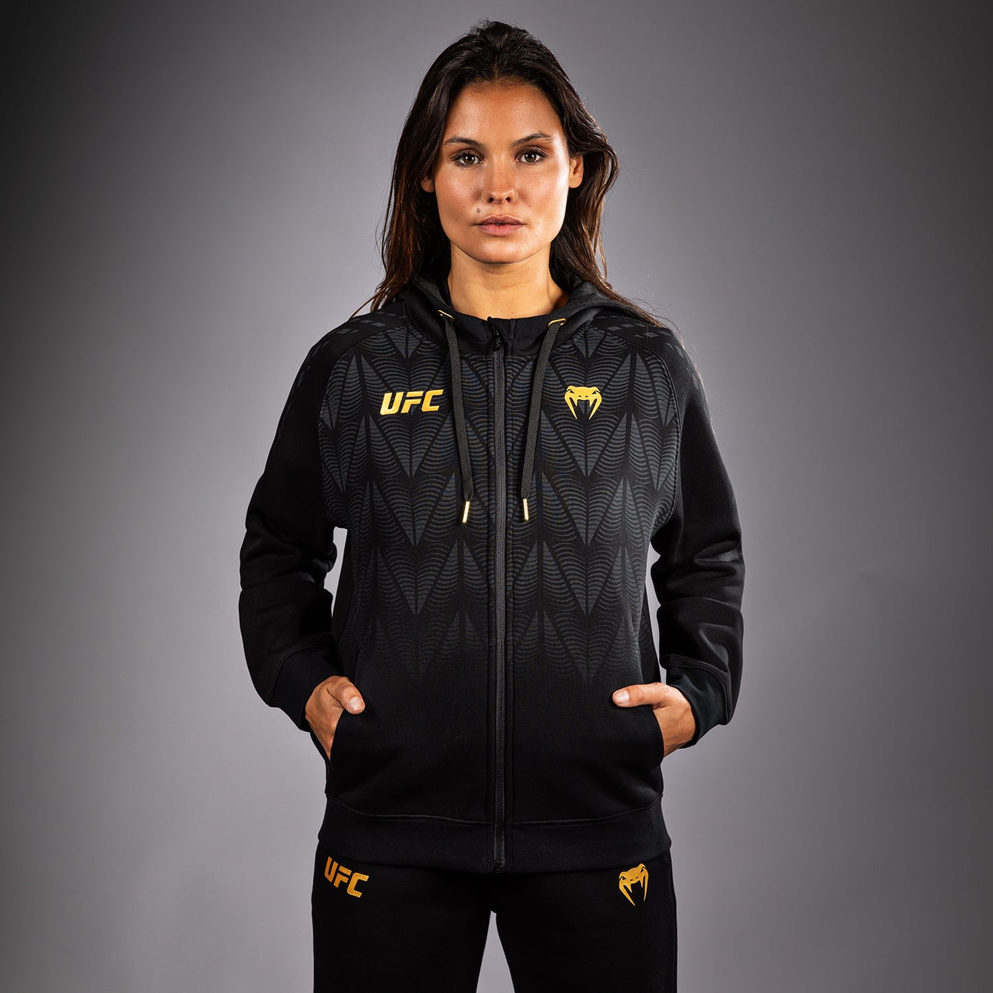 Women's UFC Zenith by Venum Replica 冠军拉链连帽衫