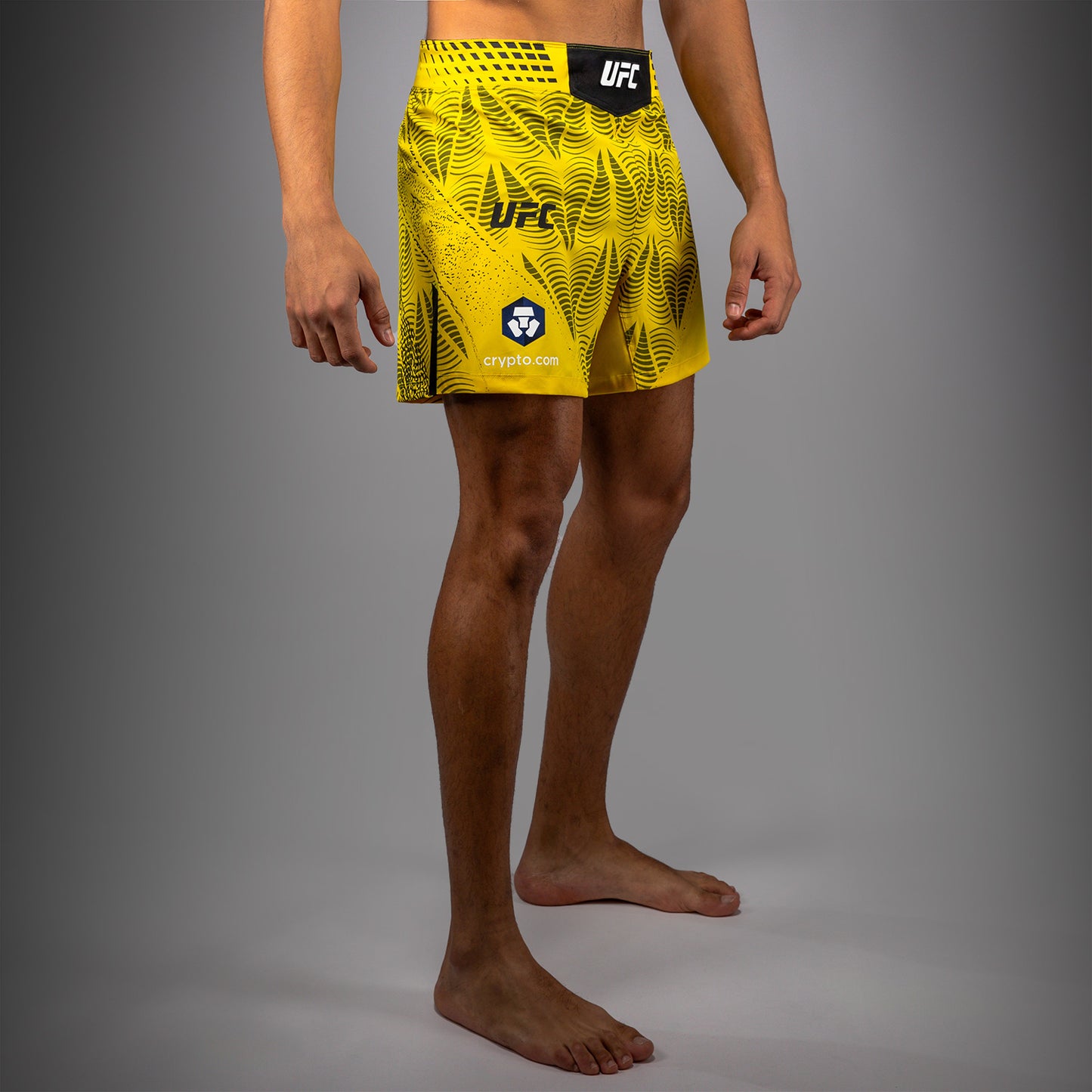 男士UFC Zenith by Venum黄色Authentic格斗短裤Fit格斗短裤