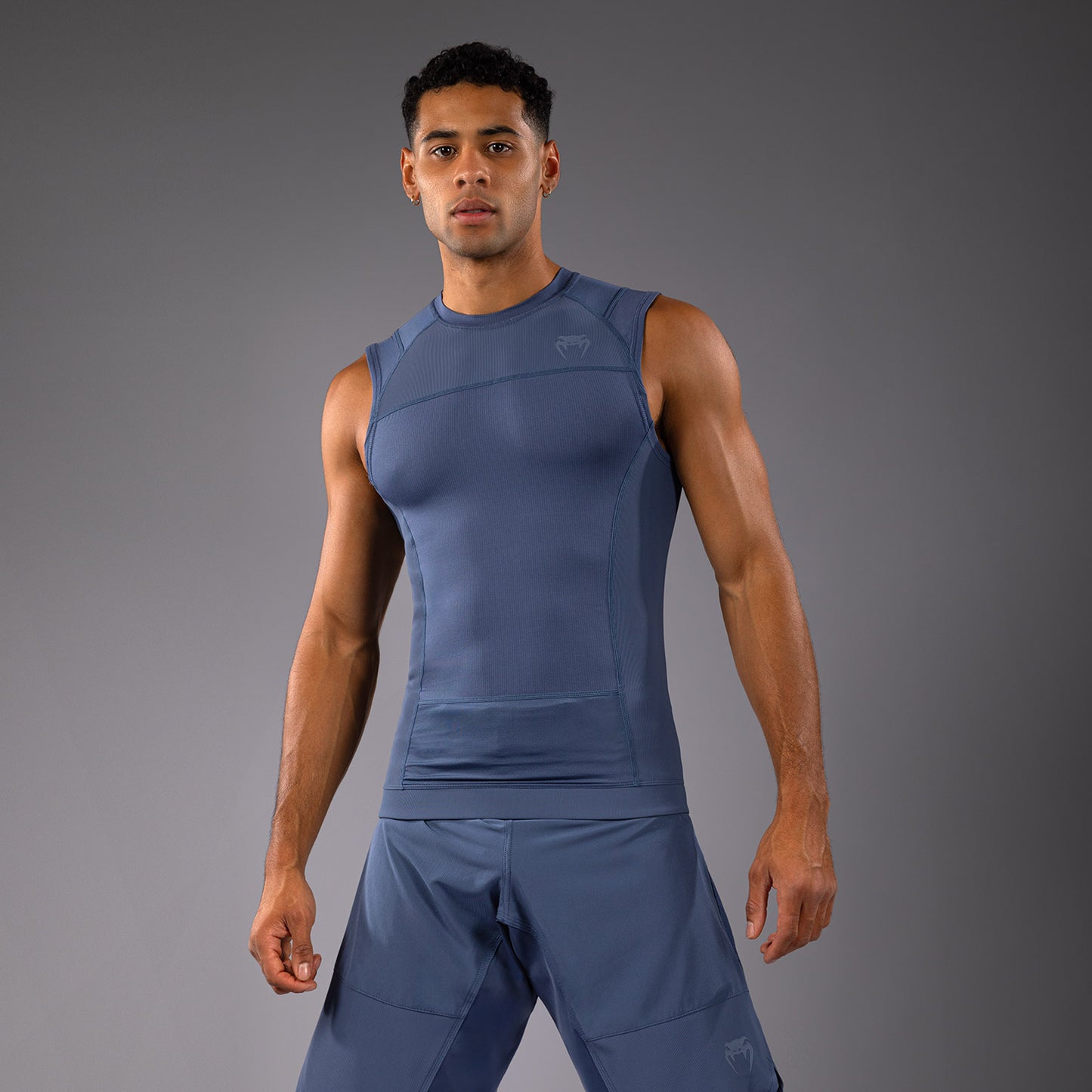Venum G-Fit Air 男士无袖紧身防磨衣 – 雾蓝色