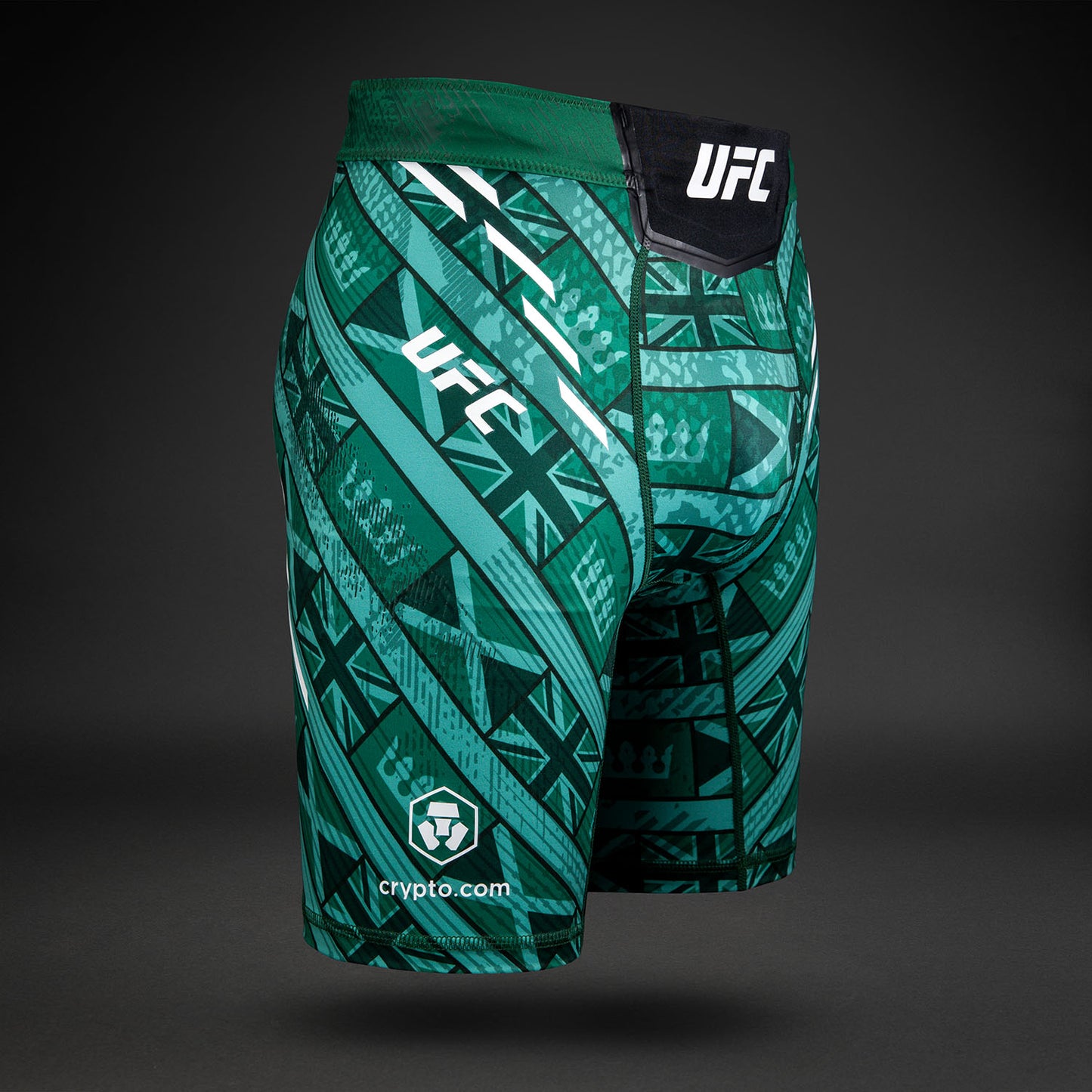 Men's UFC Unrivaled by Venum 绿色Leon Edwards 综合格斗短裤