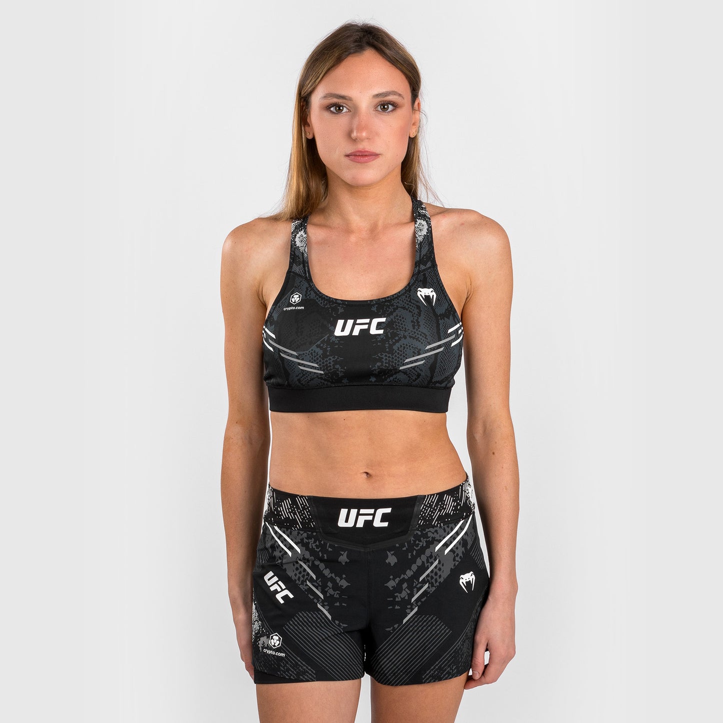 UFC Adrenaline by Venum Authentic Fight Night 女士运动内衣 – 黑色