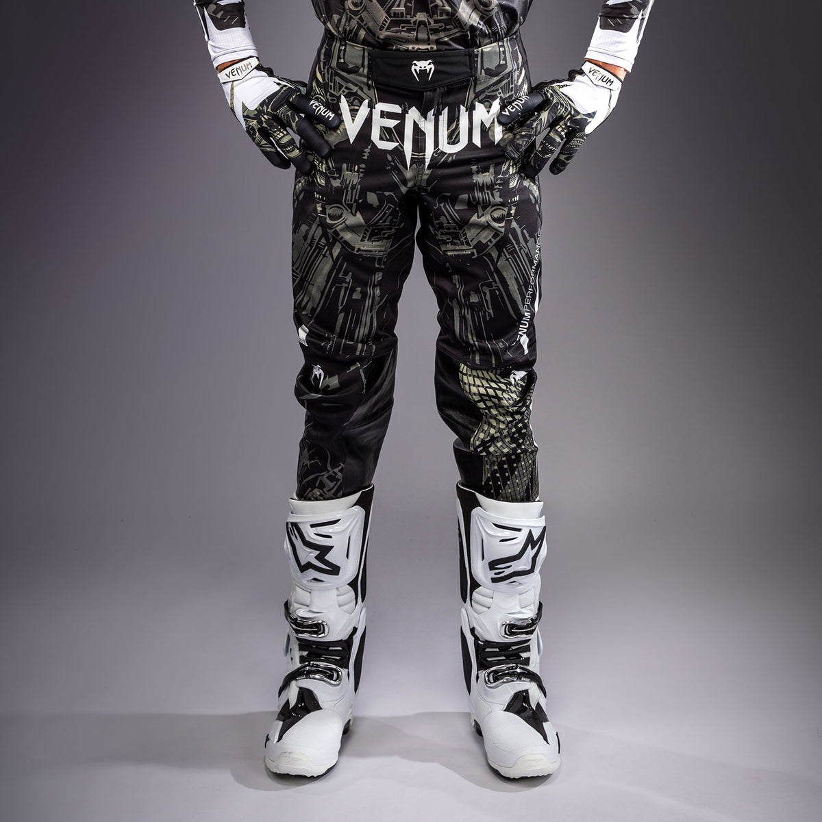 Venum MX Elite 越野摩托骑行裤 - 黑色/沙色