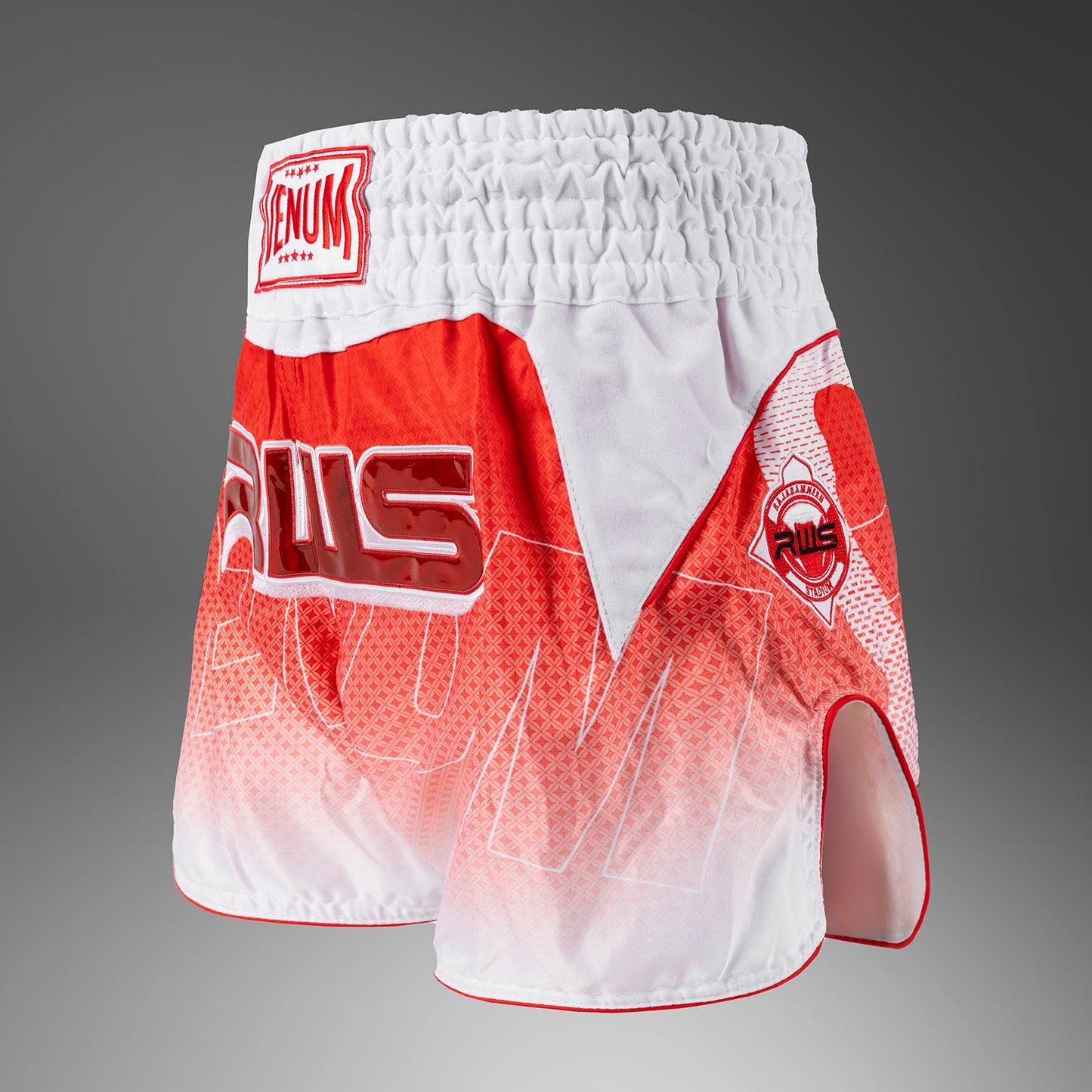 Venum x RWS 2.0 泰拳短裤 – 白色/红色