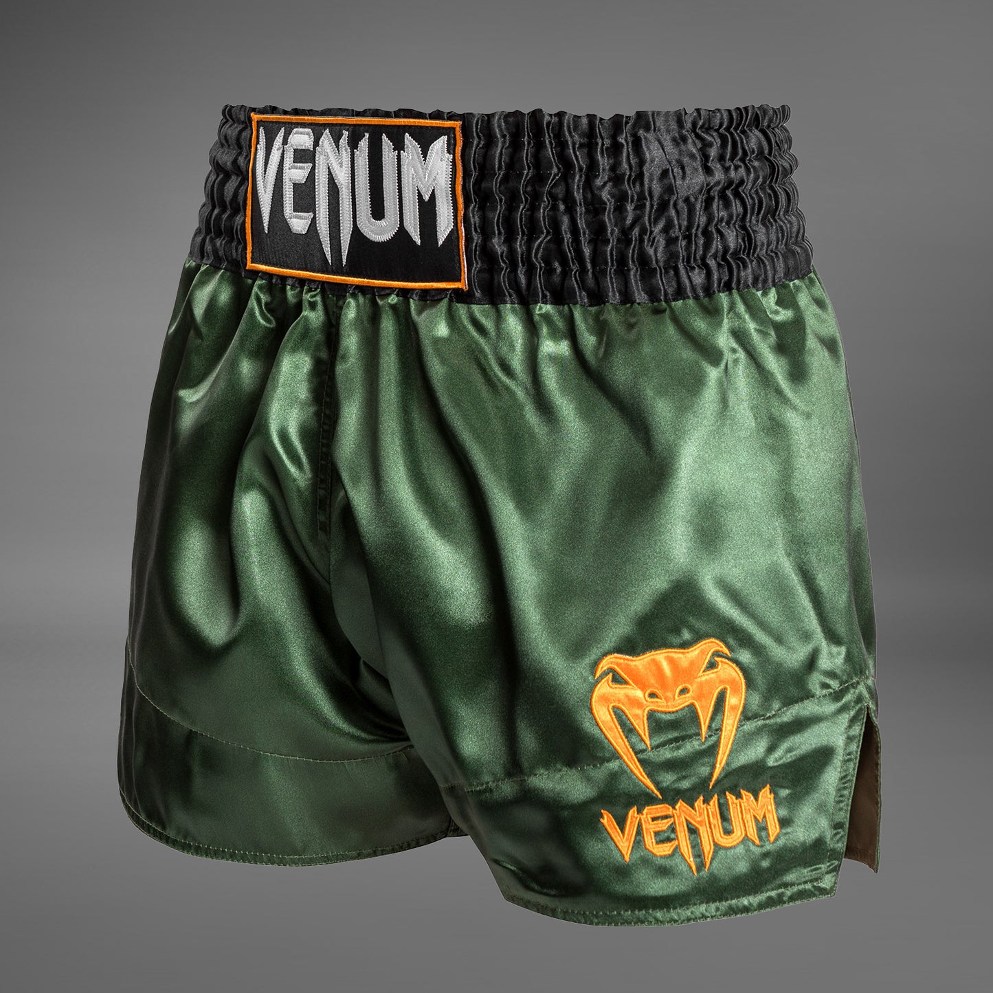 Venum Classic 泰拳短裤 – 绿色/黑色/金色