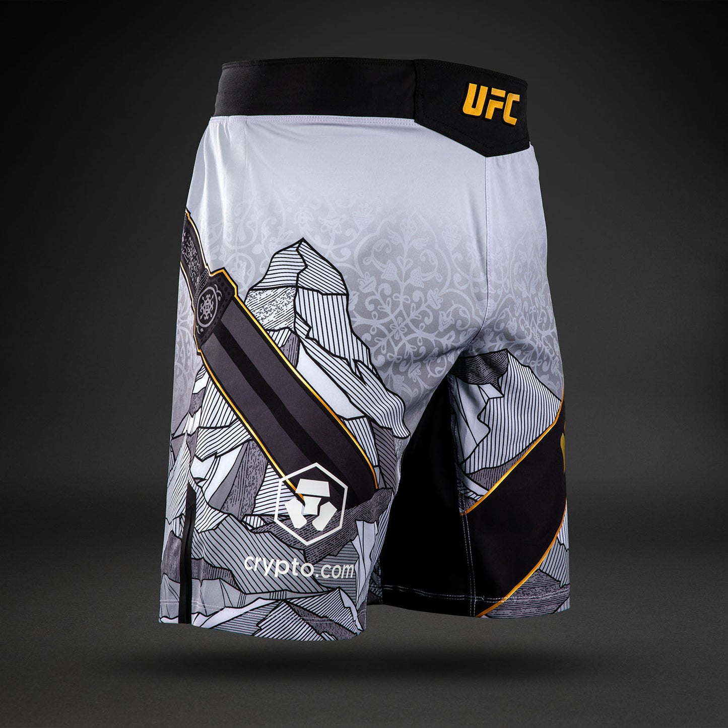 男士 Venum UFC Unrivaled 白色 Islam Makhachev 长款格斗短裤