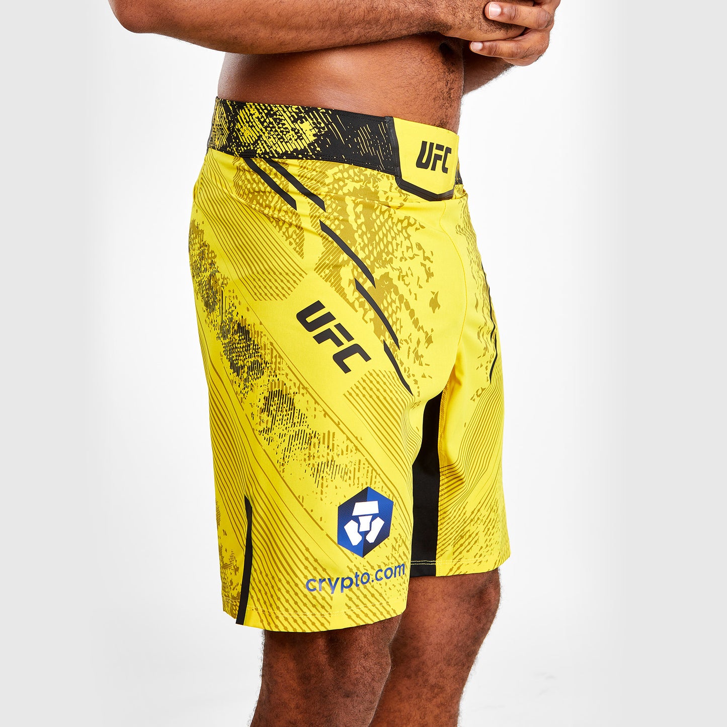 UFC Adrenaline by Venum Authentic Fight Night 男士格斗短裤 – 长款 – 黄色