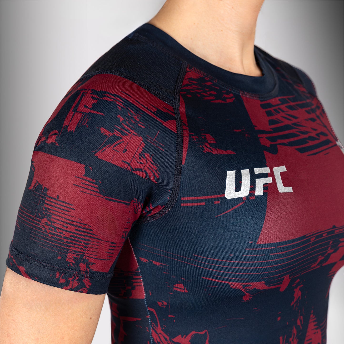Women’s UFC Zenith by Venum 藏青色正品格斗周短袖紧身防磨衣