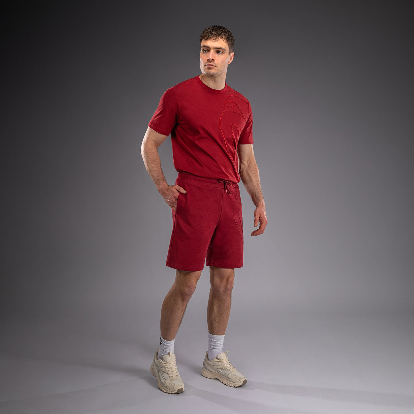 Venum Giant 3D 棉质短裤 - 红色
