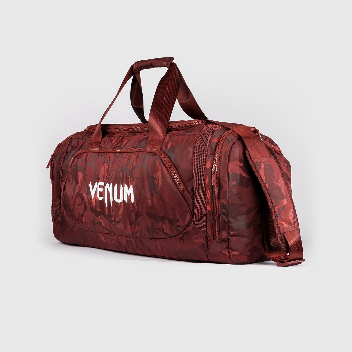 Venum Trainer Lite 运动包 (48升) – 迷彩/酒红色
