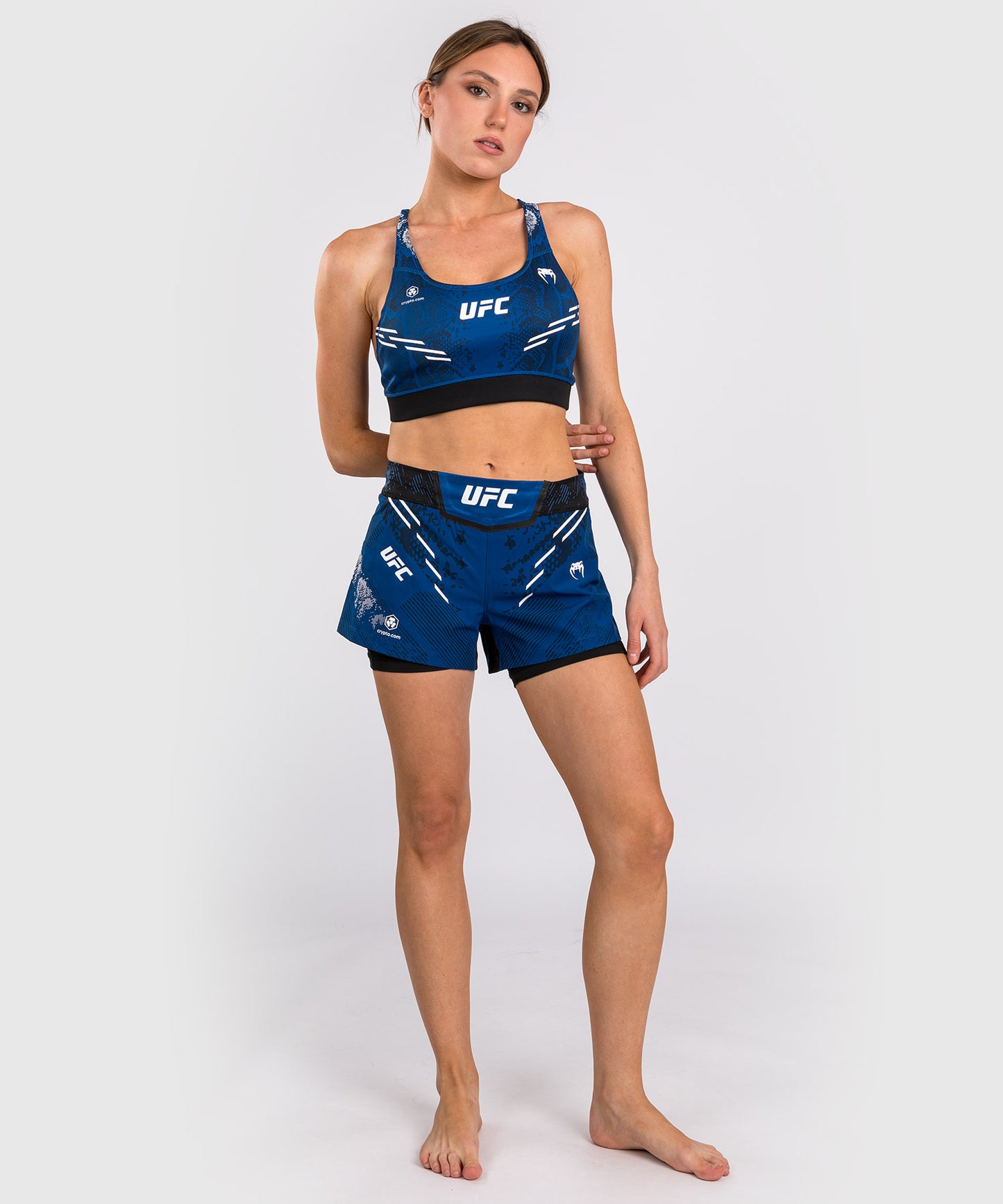 UFC Adrenaline by Venum Personalized Authentic Fight Night Women’s Fight Short – Blue