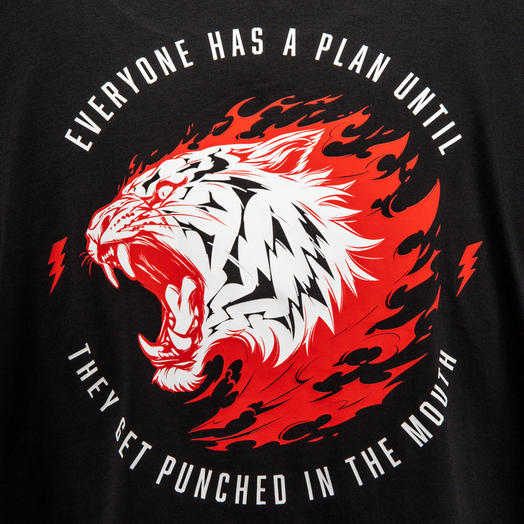 Venum x Mike Tyson: Tiger T恤 – 深黑色