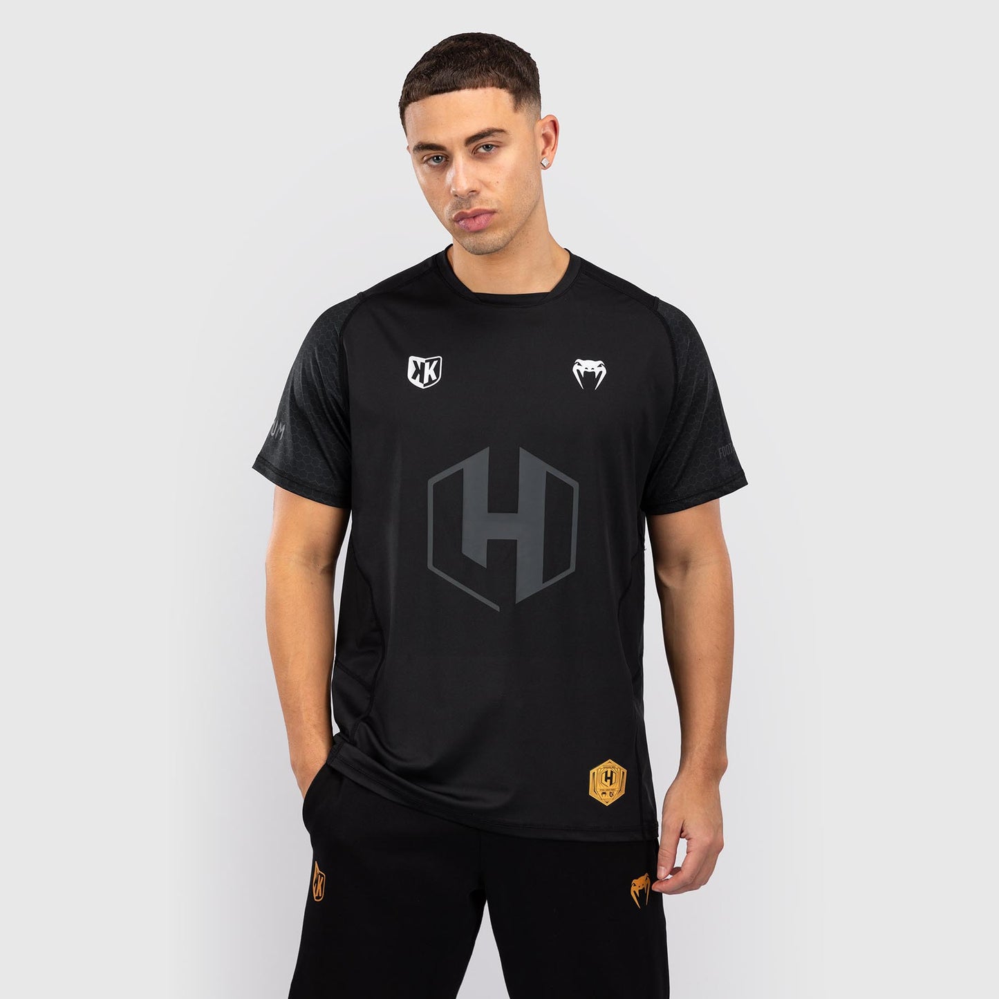 Foot Korner x Venum Hexagon MMA T恤 – 黑色/银色