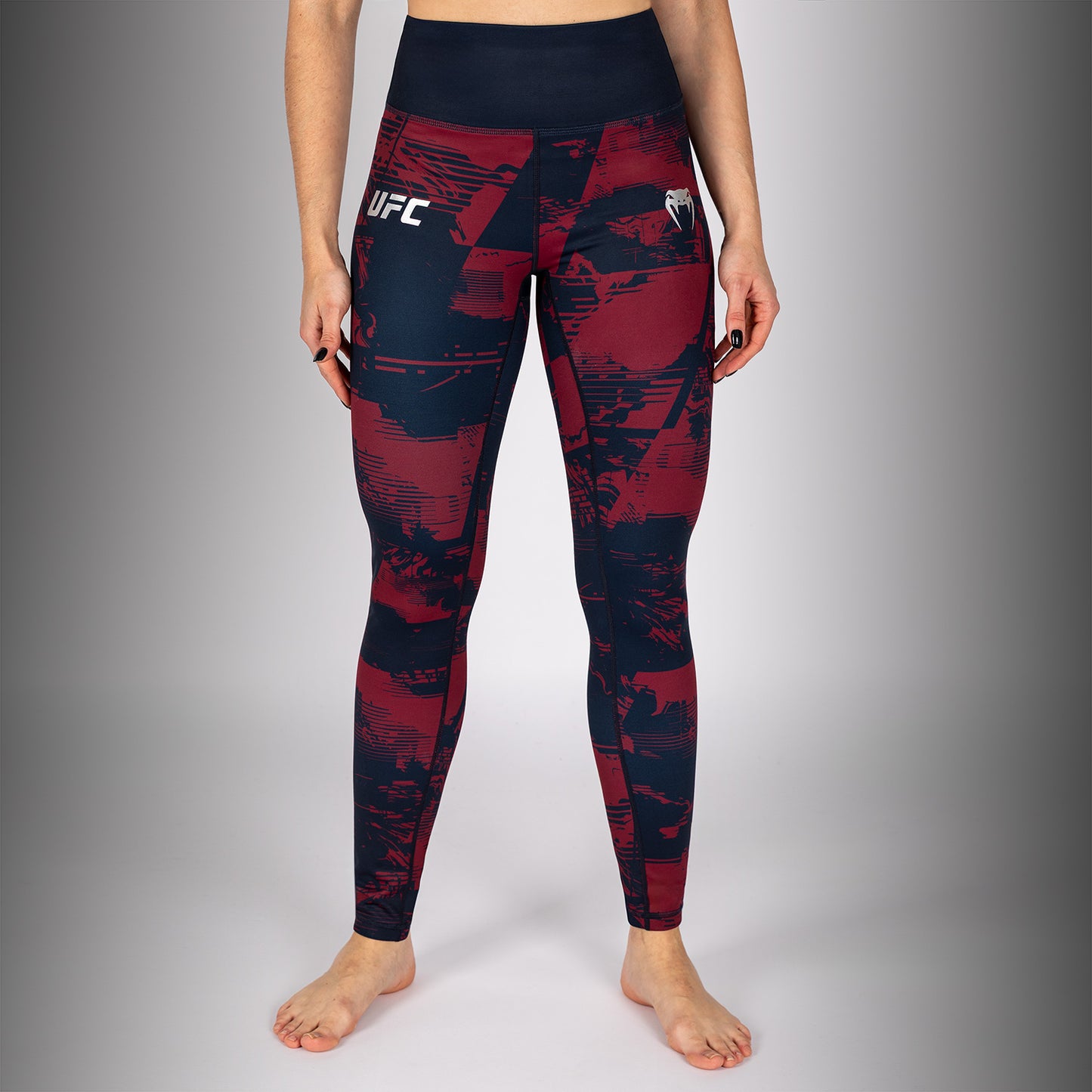 Women's UFC Zenith by Venum 酒红色 Authentic格斗紧身裤