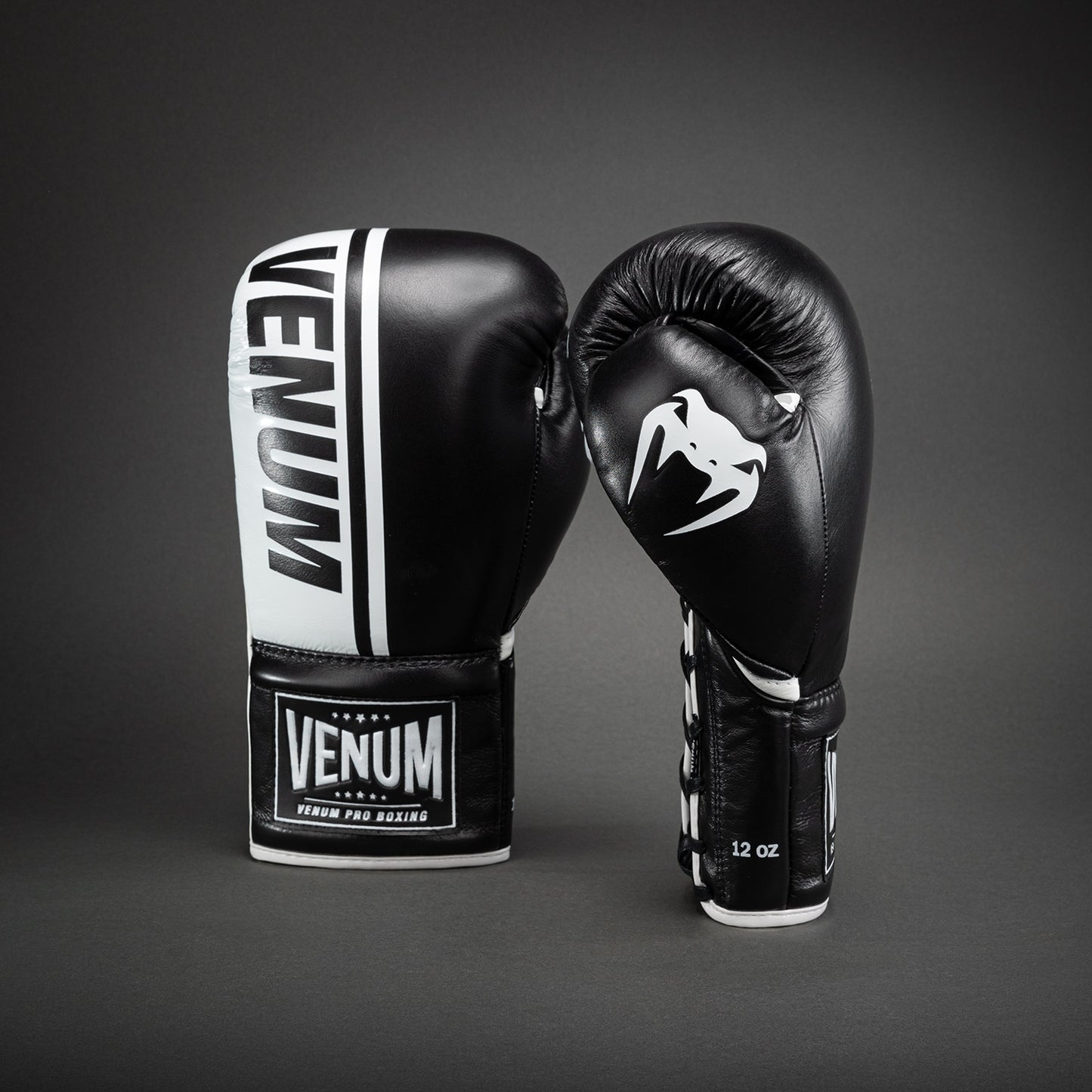 Venum Shield Pro 拳击手套带系带 – 黑色/白色