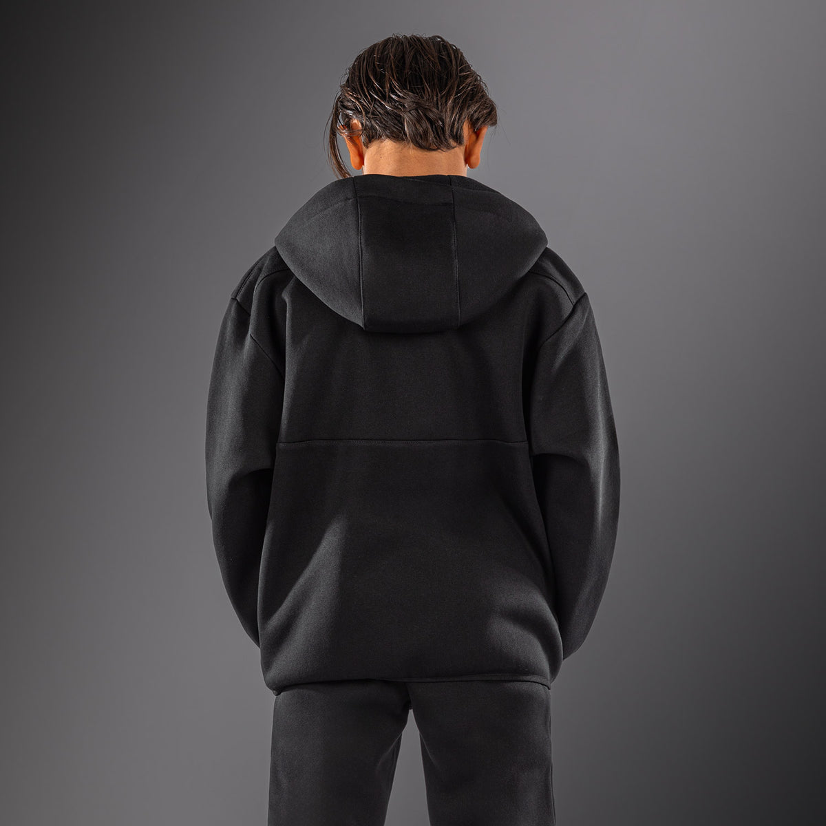 Venum Attack Fleece & Weave 儿童运动夹克 - 黑色