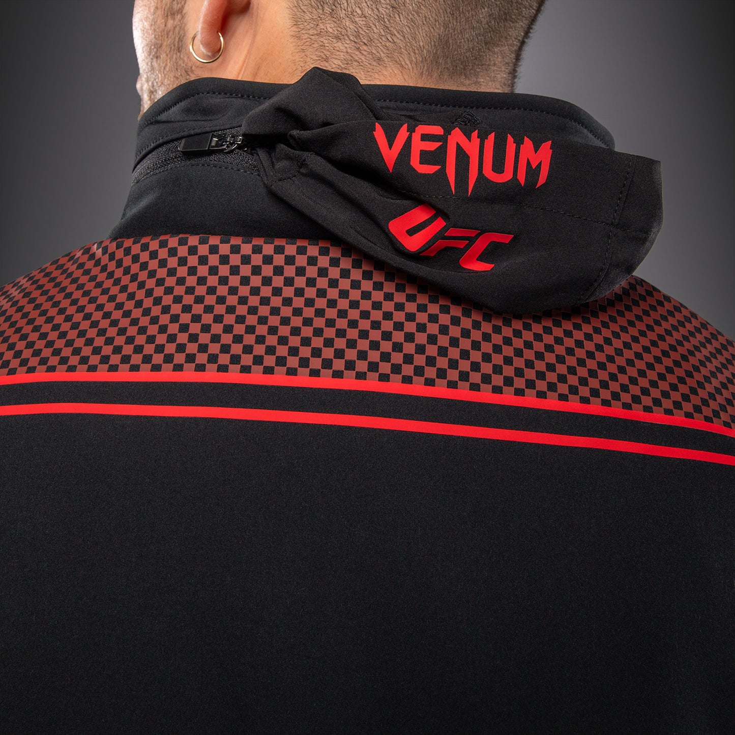 Venum UFC Unity by Venum Authentic Fight Week 男子拉链连帽衫 - 黑色
