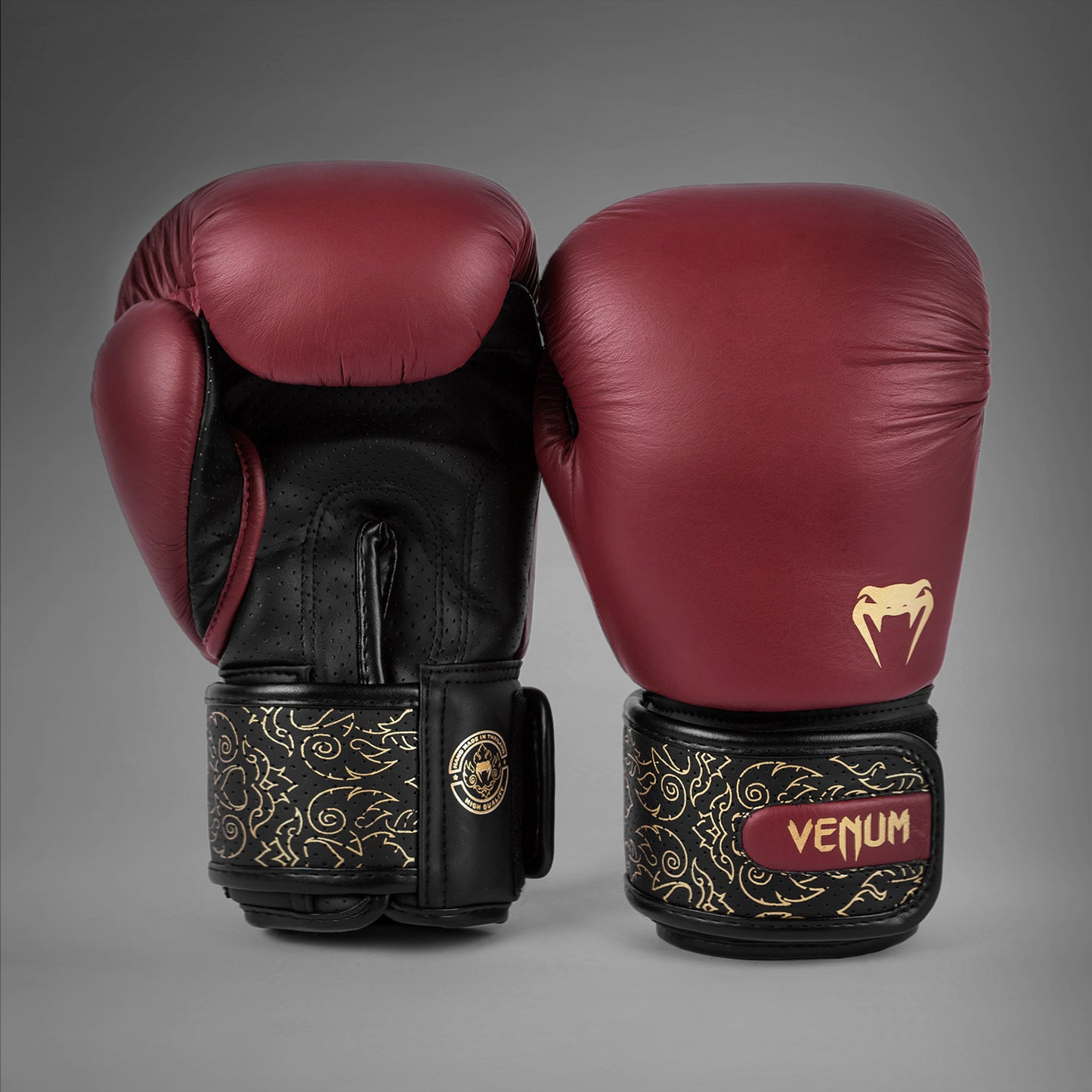Venum Power 2.0 拳击手套 – 酒红色/黑色