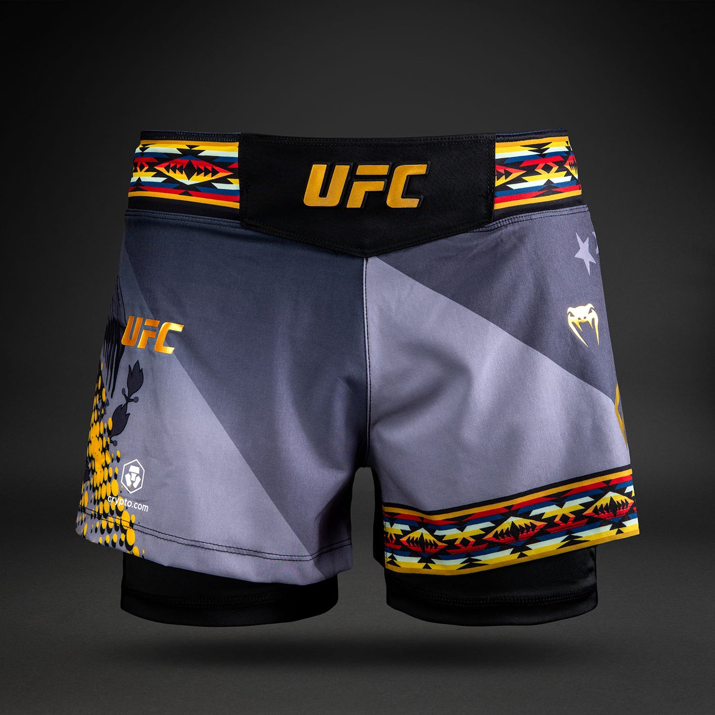 Women’s UFC Unrivaled by Venum 黑色Julianna Peña短款格斗短裤