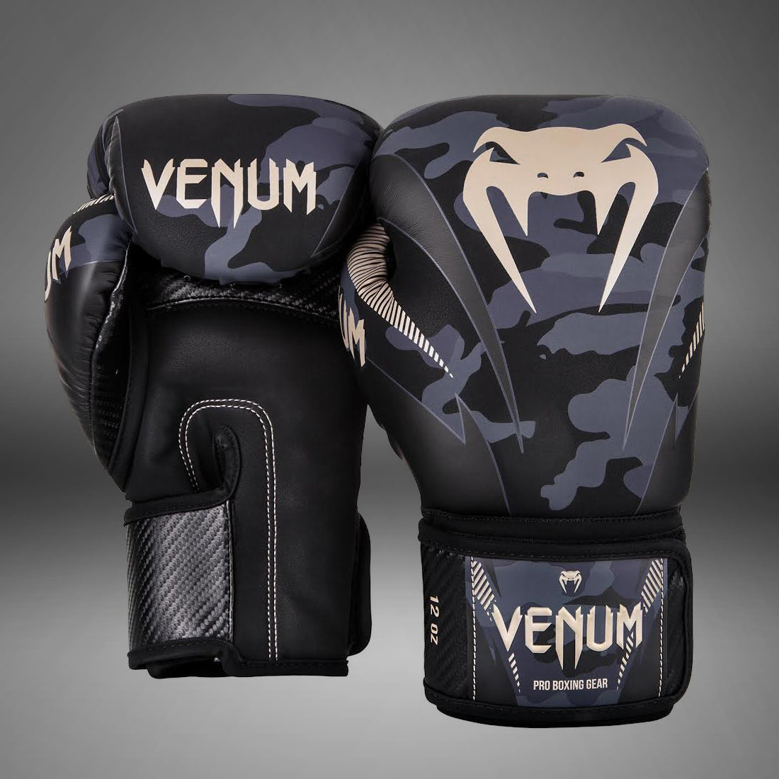 Venum Impact 拳击手套 – 深迷彩色/沙色