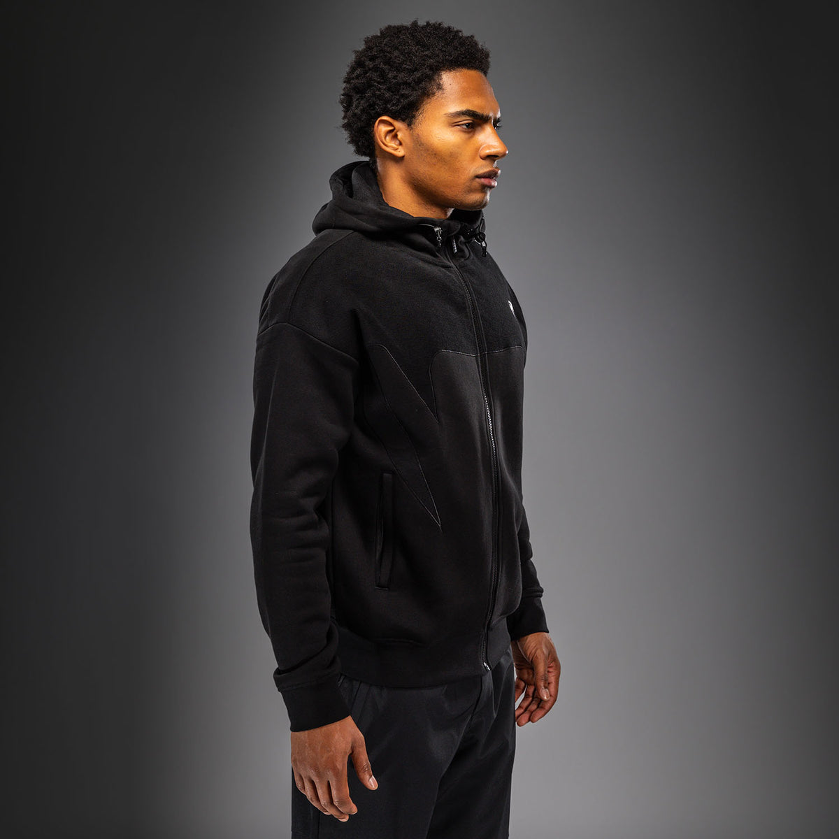 Venum Attack Fleece & Weave 运动夹克 - 黑色