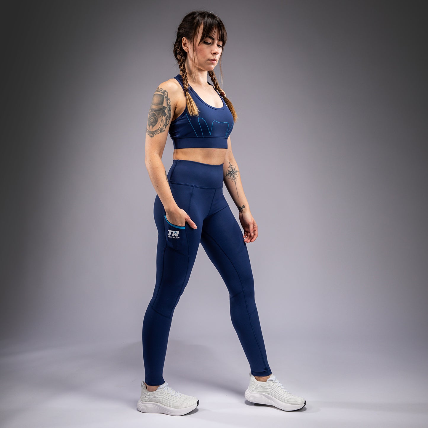 Venum x Top Rank Original 女士紧身裤 – 藏青色