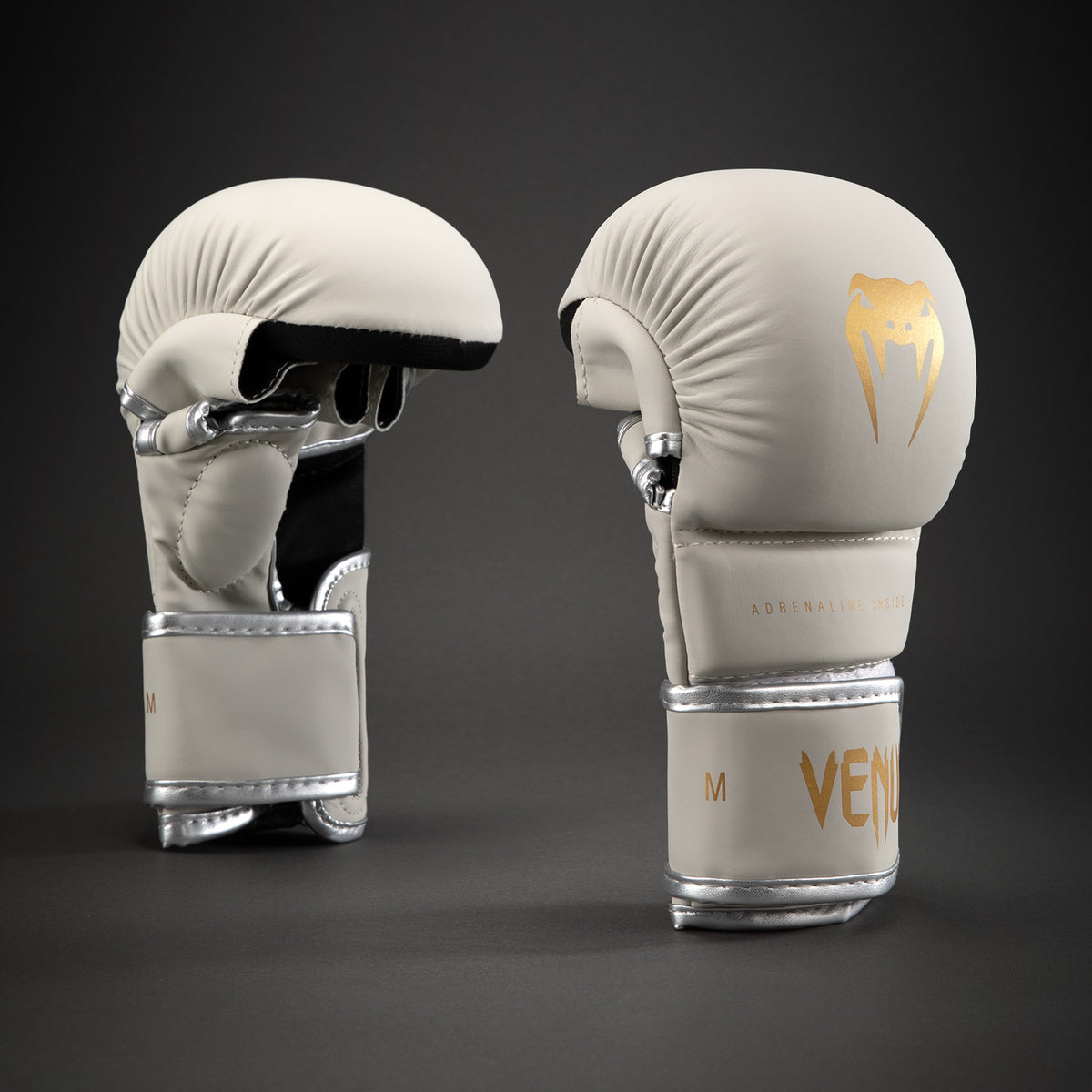 Venum Contender 1.5 对练手套 - 象牙白/金色
