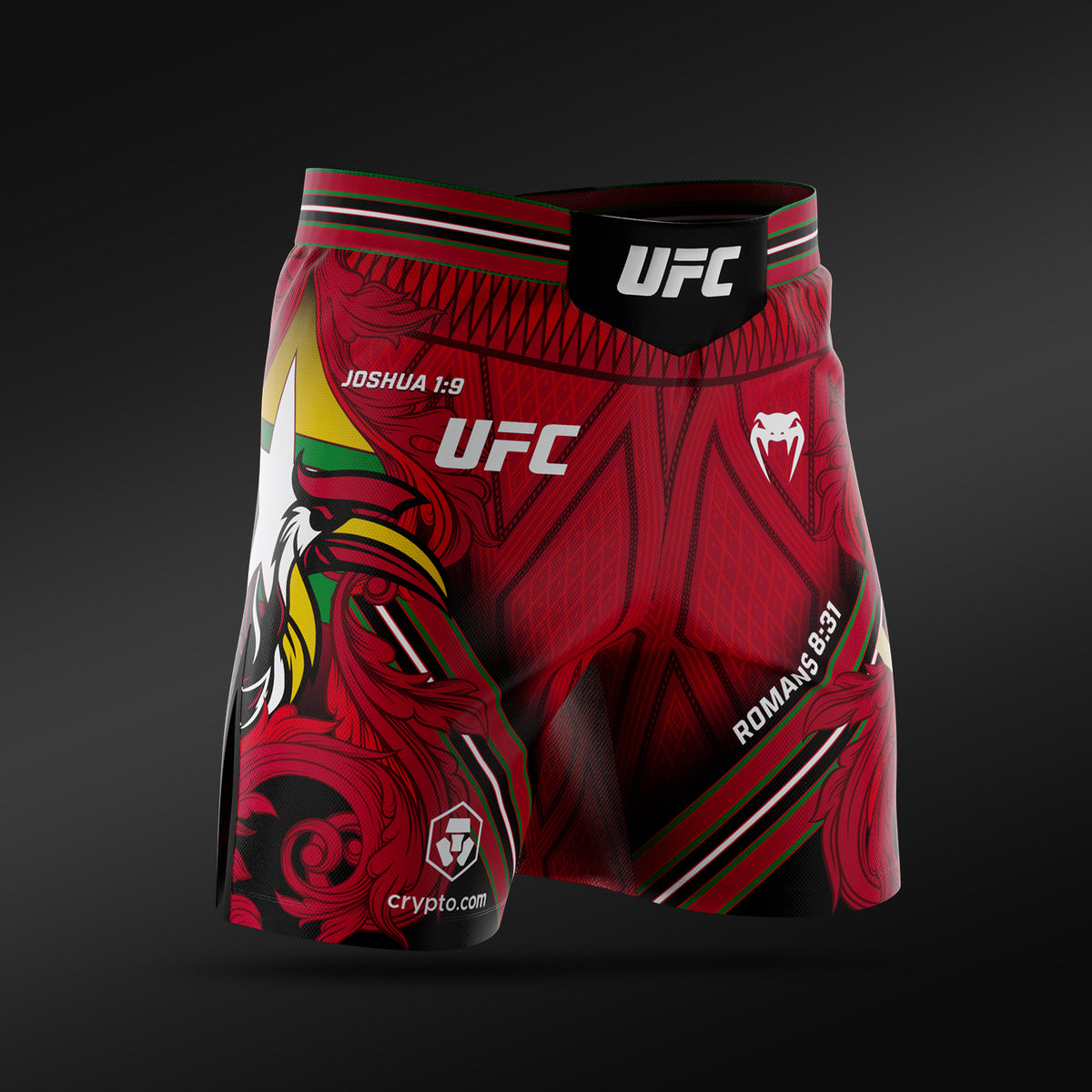 UFC Adrenaline Unrivaled by Venum 男士格斗短裤 短款 乔什·范 - 红色