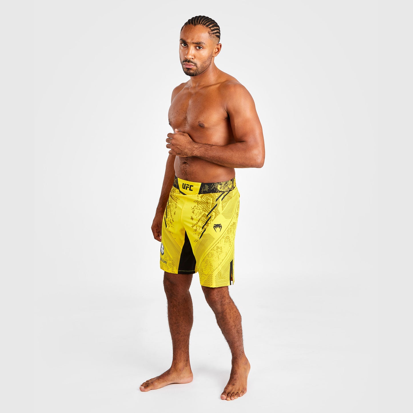 UFC Adrenaline by Venum Authentic Fight Night 男士格斗短裤 – 长款 – 黄色