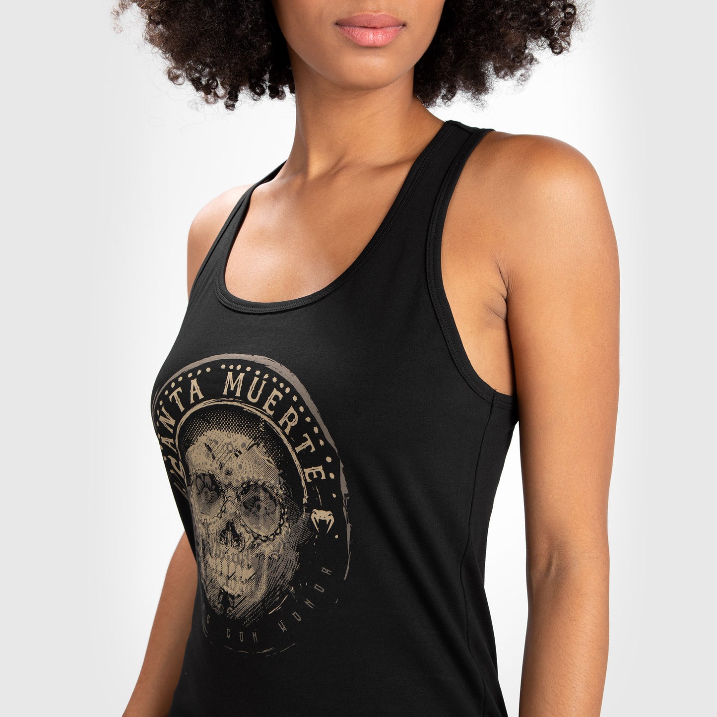 Venum Women Santa Muerte Dark Side 背心 – 黑色/棕色