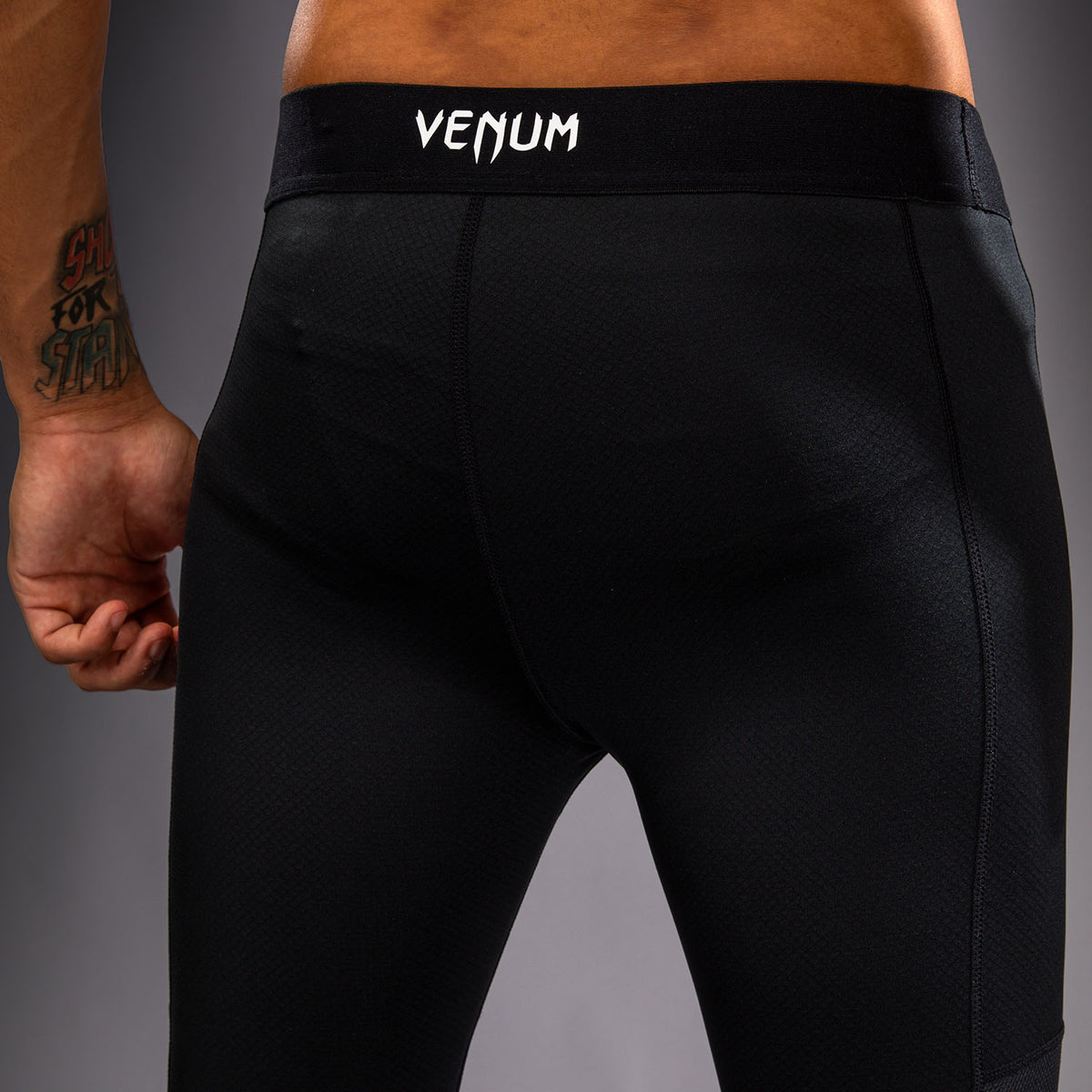Venum MX Basics 压缩长裤 - 黑色/白色
