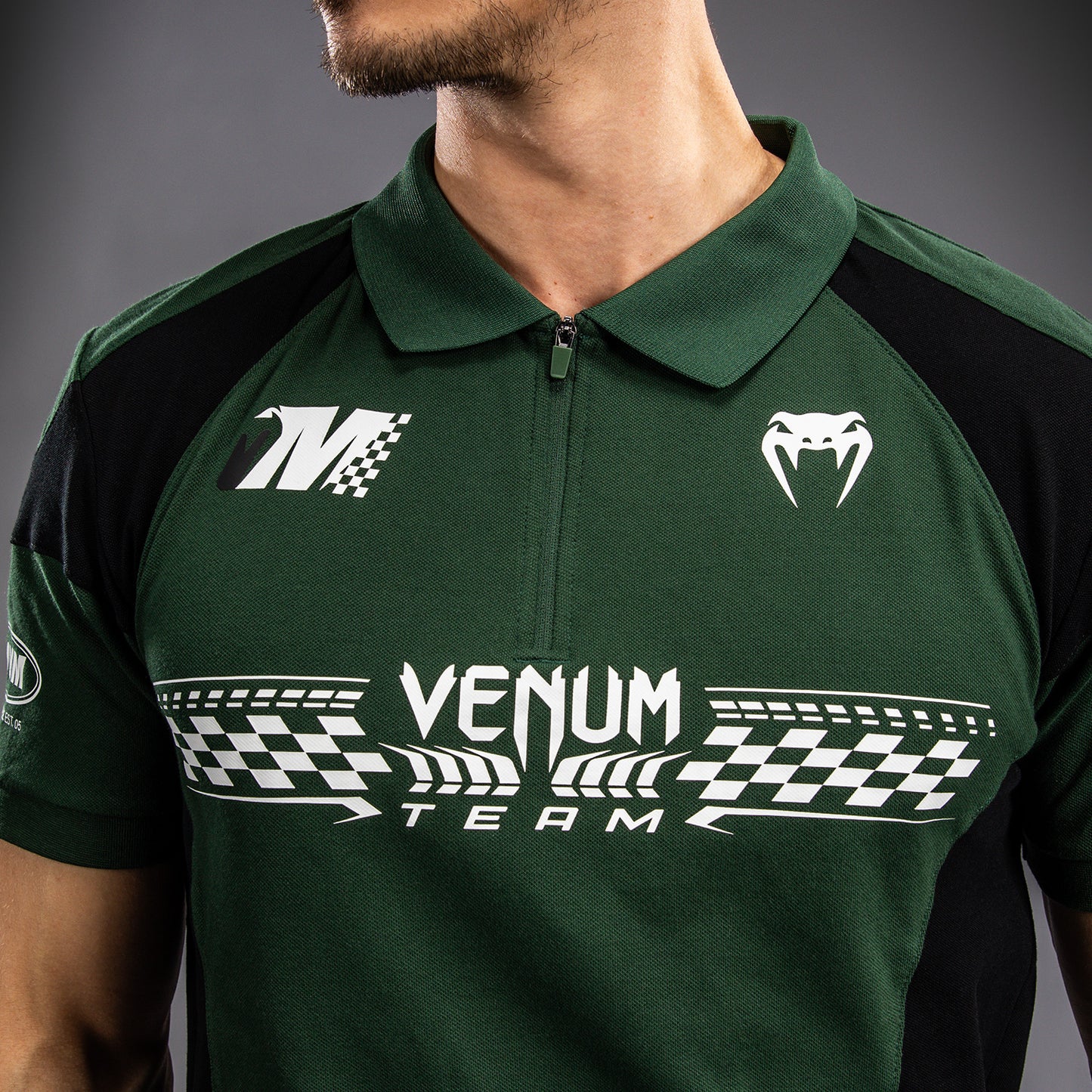 Venum Motorsport 棉质保罗衫 – 森林绿