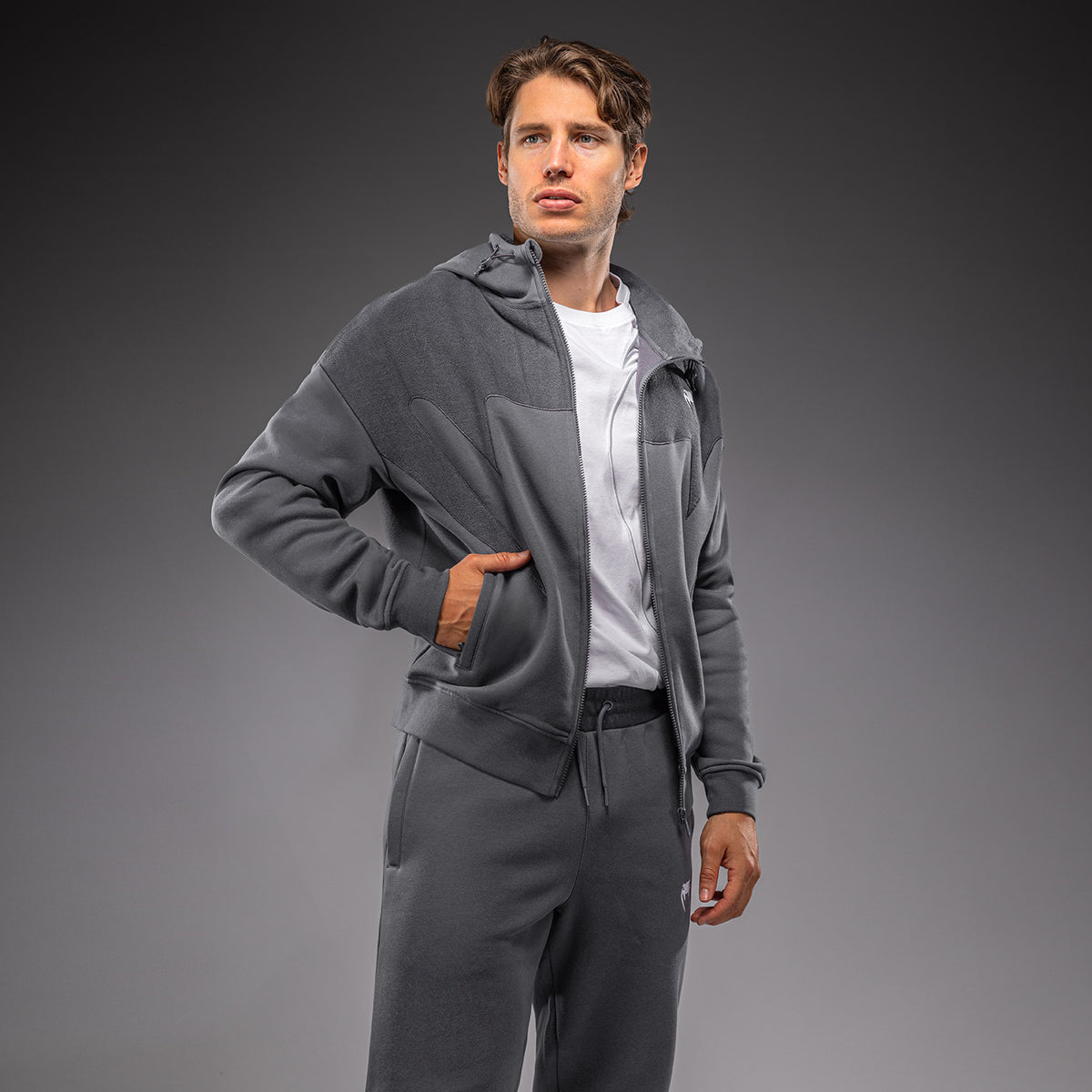 Venum Attack Fleece & Weave 运动夹克 - 灰色