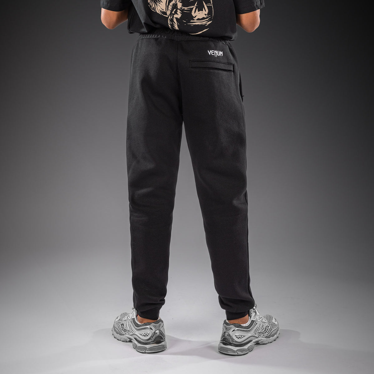 Venum Attack Fleece & Weave 儿童慢跑裤 - 黑色