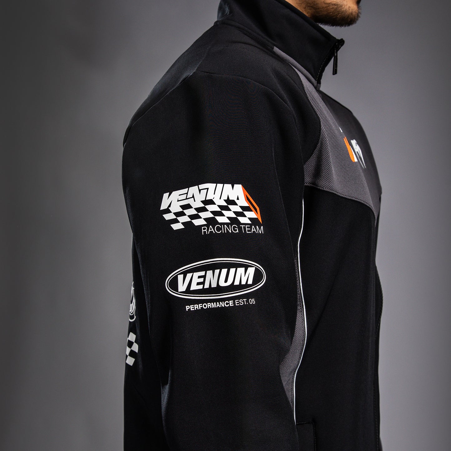Venum Motorsport 软壳夹克 – 深黑色