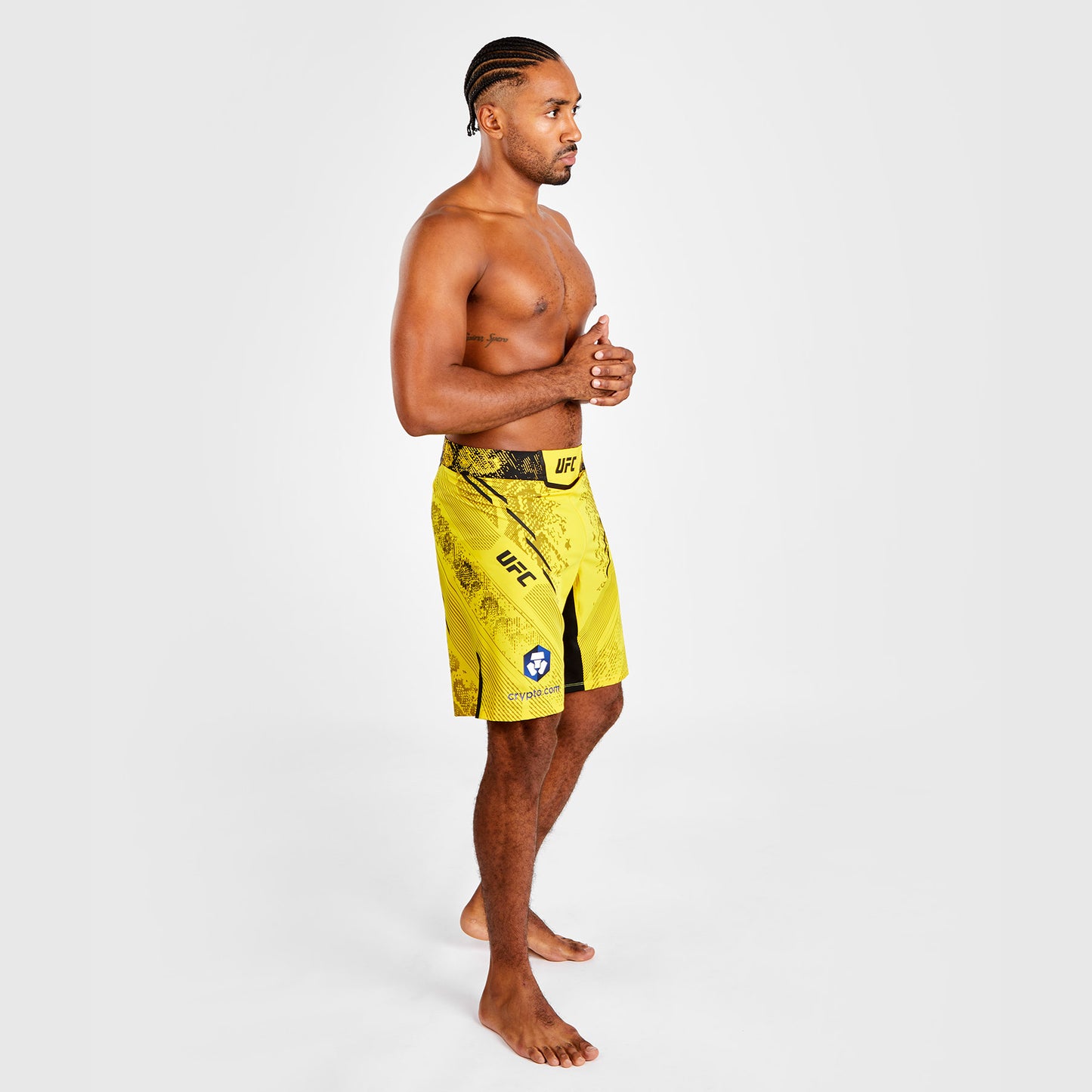 UFC Adrenaline by Venum Authentic Fight Night 男士格斗短裤 – 长款 – 黄色