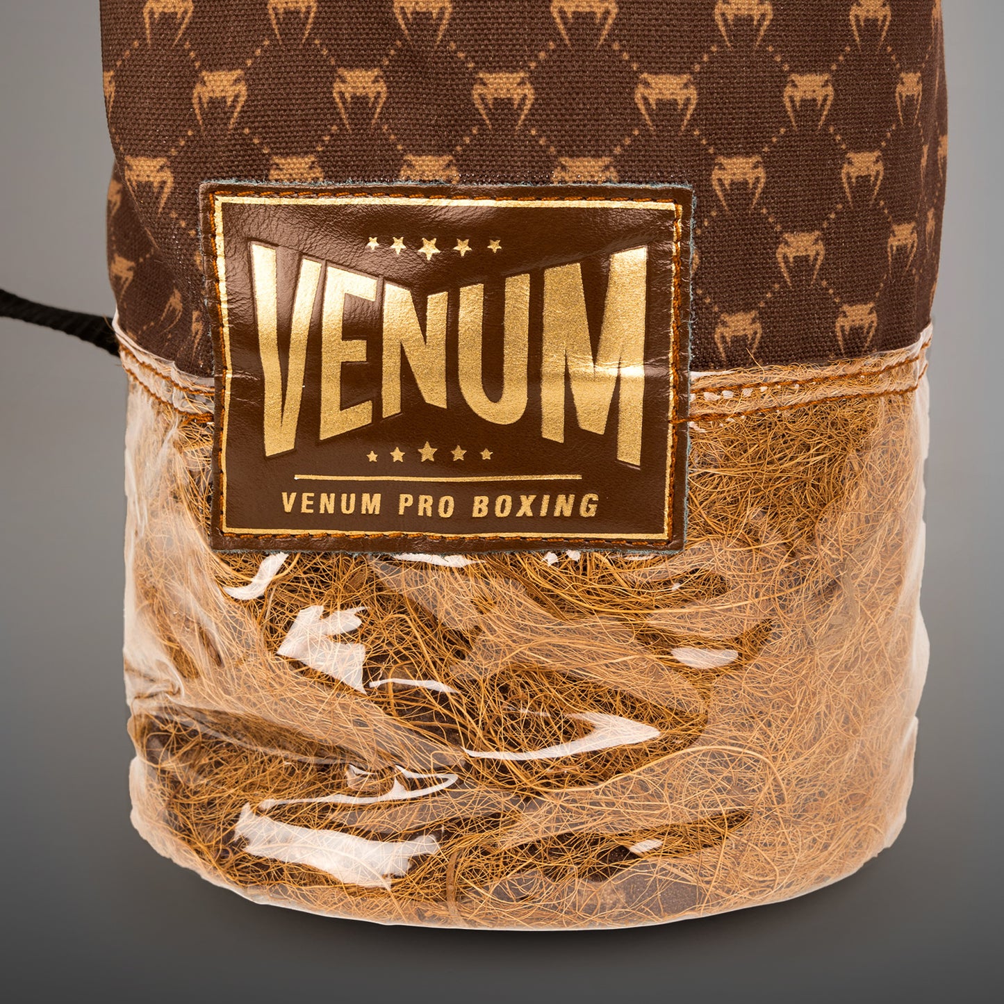 Venum Coco Monogram Pro 系列系带拳击手套 – 棕色