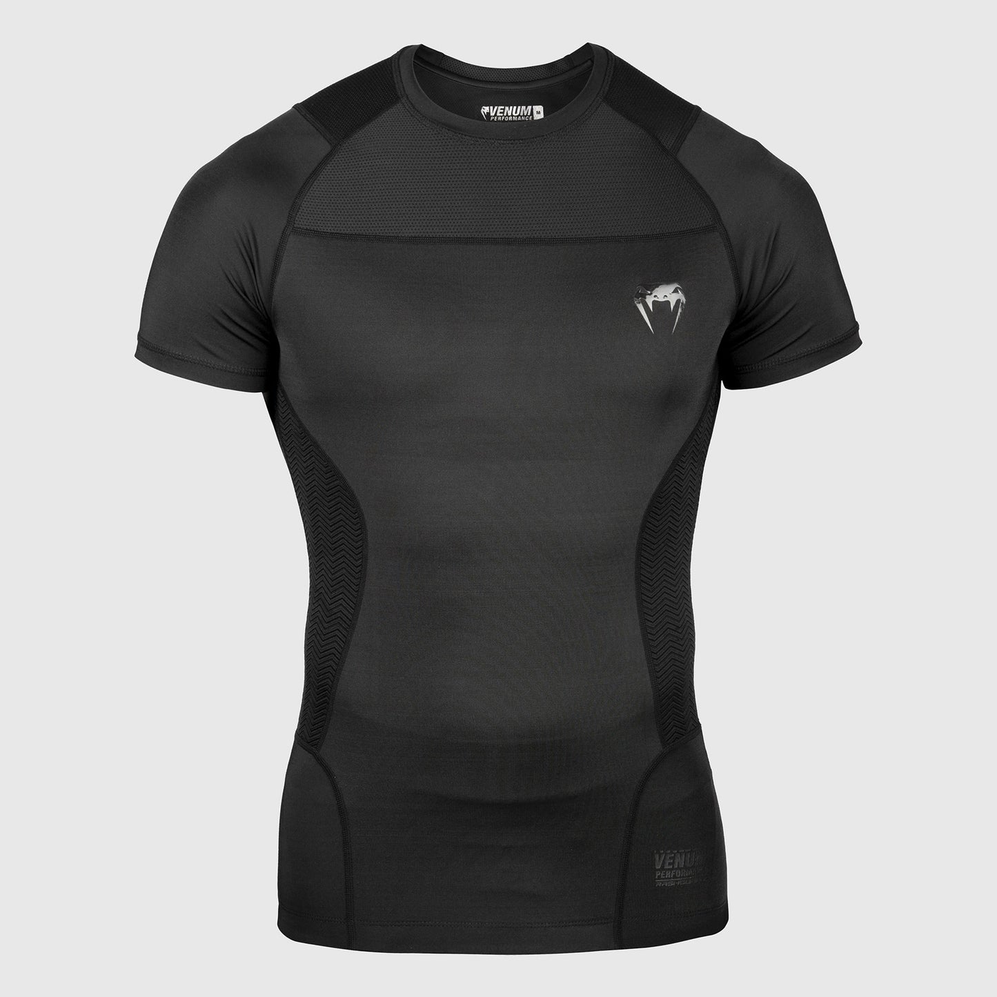 Venum G-Fit 紧身防磨衣–短袖–黑色