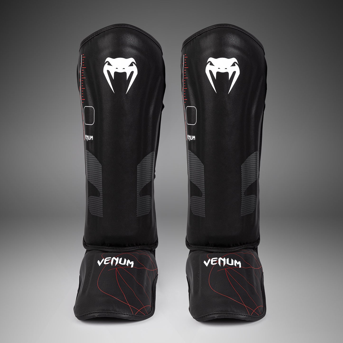 Venum Tactical XT 护胫 – 黑色/火红色
