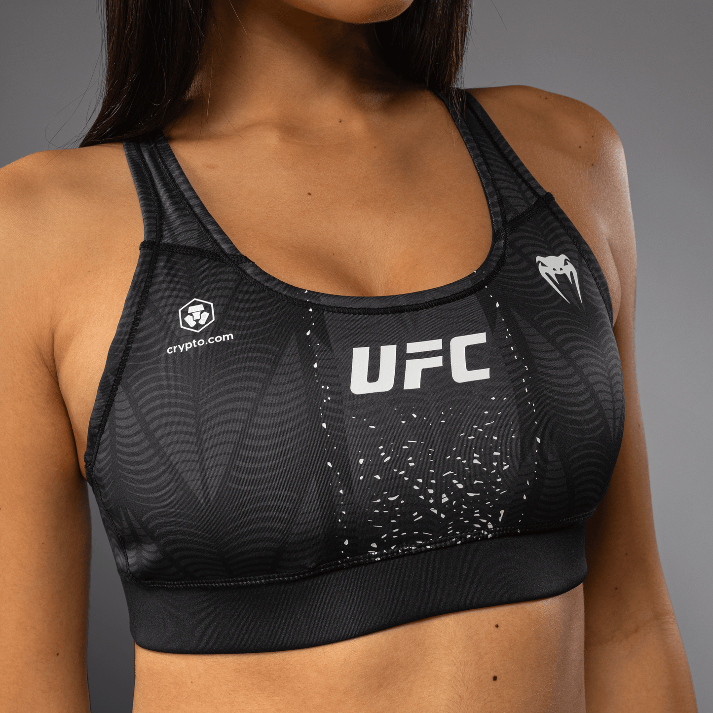 Women's UFC Zenith by Venum 黑色正品格斗夜运动内衣