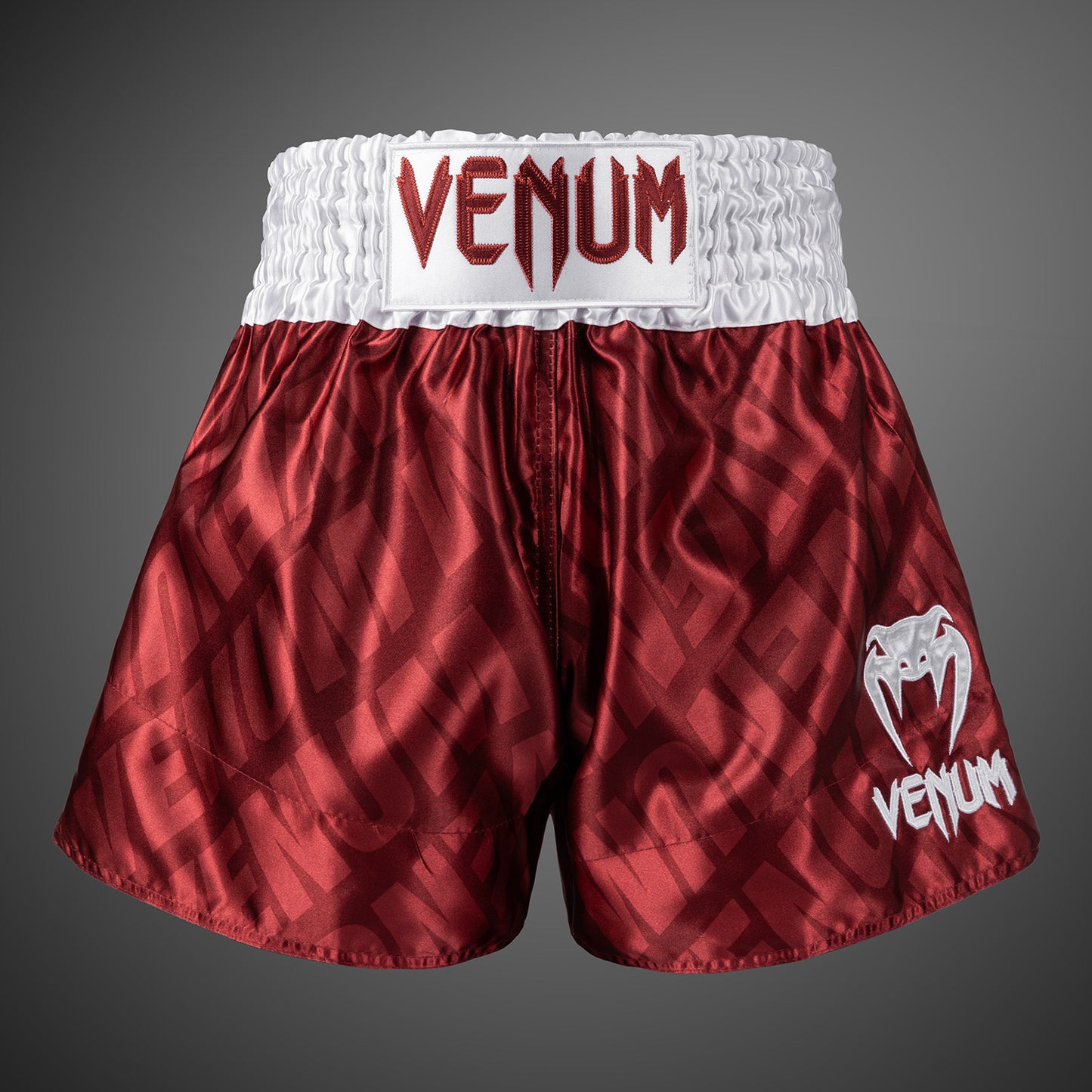 Venum Contender XT 泰拳短裤 – 樱桃红/白色