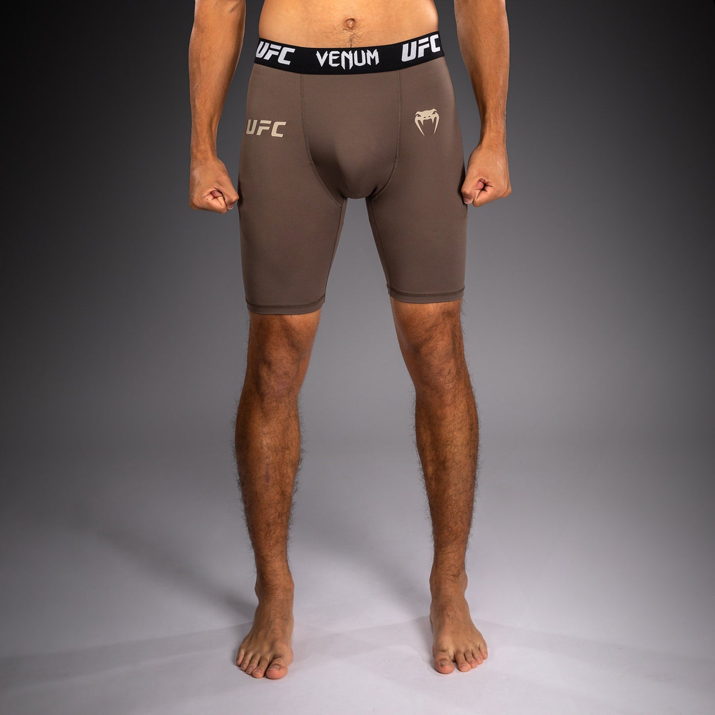 Venum UFC Unity by Venum Authentic Fight Week 男子功能压缩短裤 - 棕色
