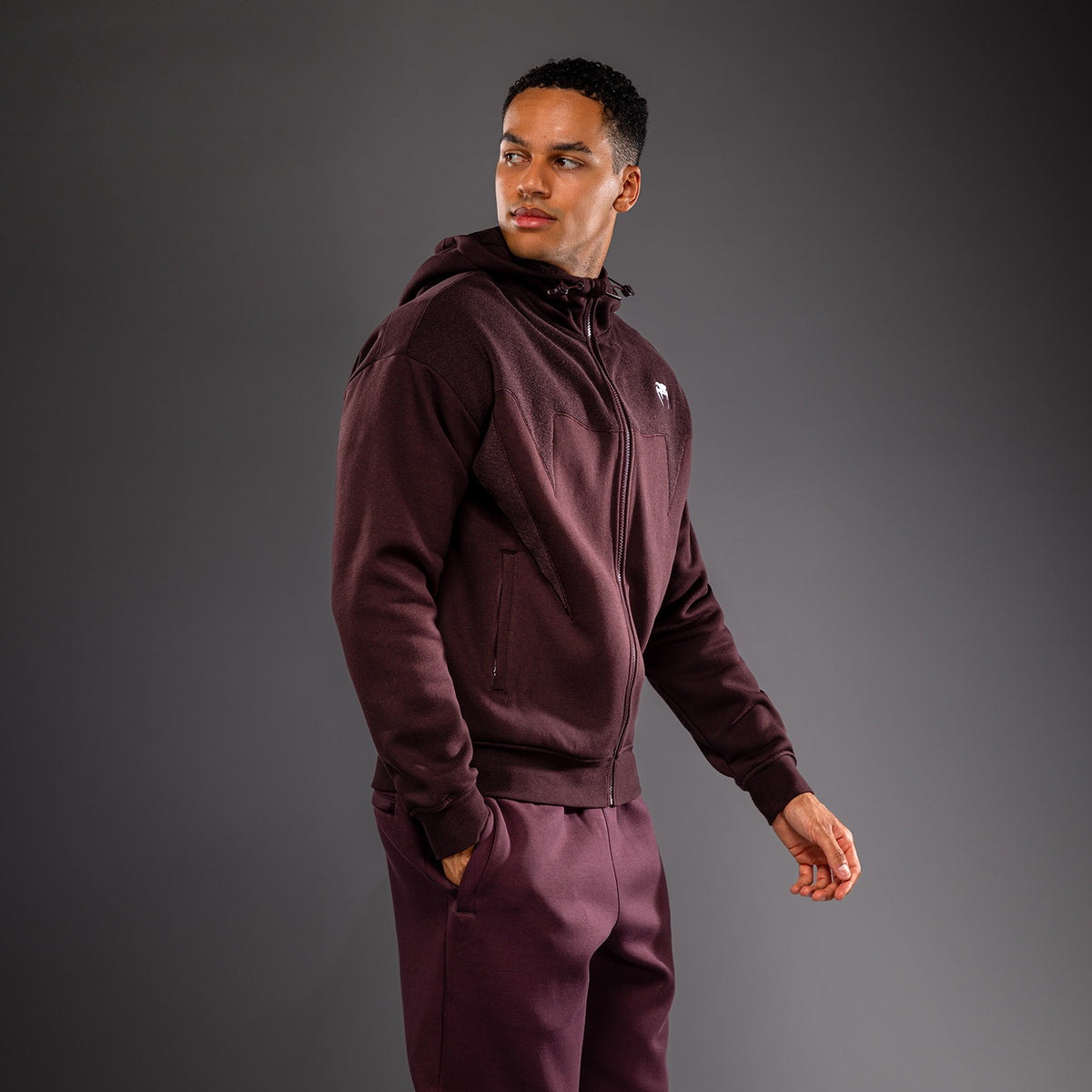 Venum Attack Fleece & Weave 运动夹克 - 酒红色