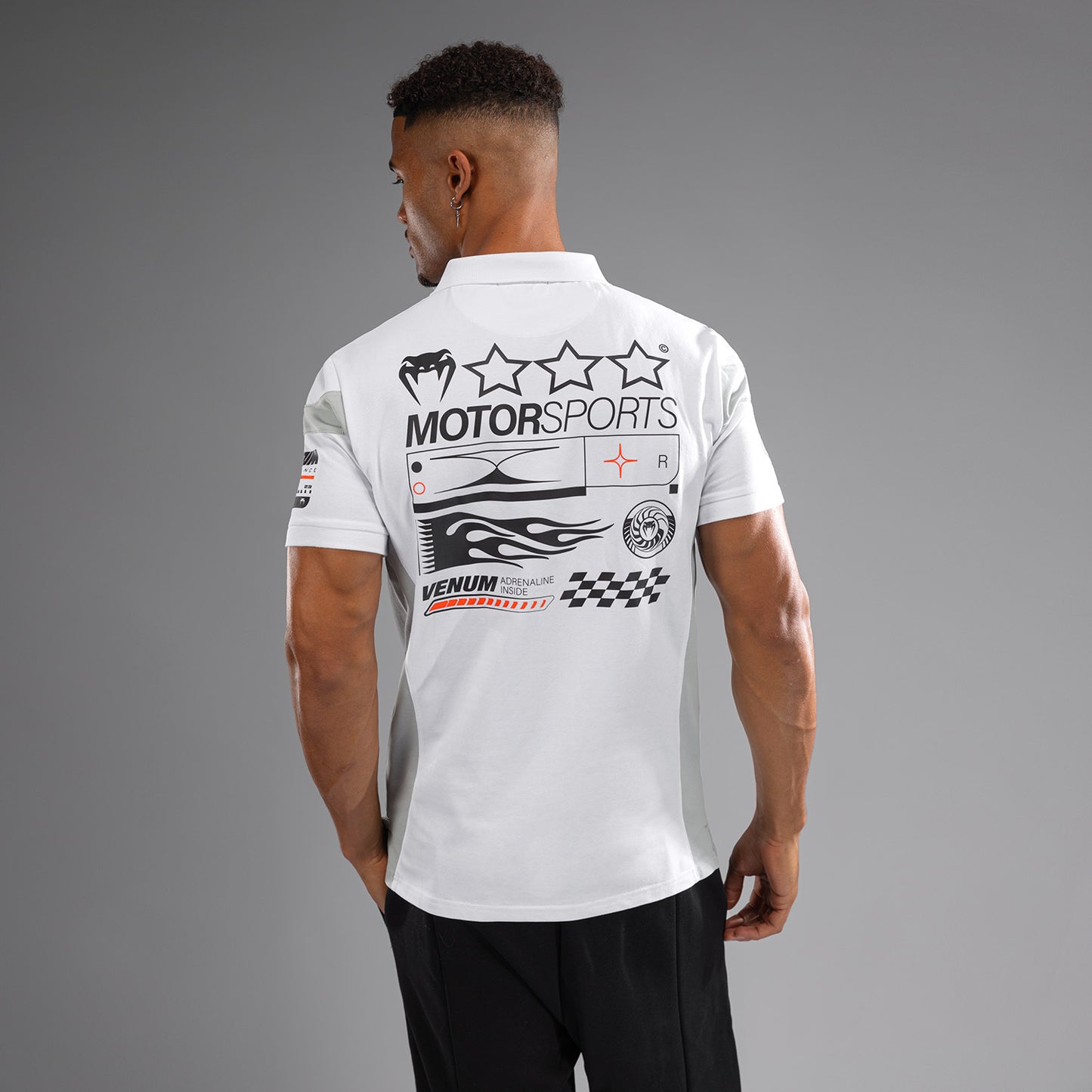 Venum Motorsport 棉质保罗衫 – 雪白色